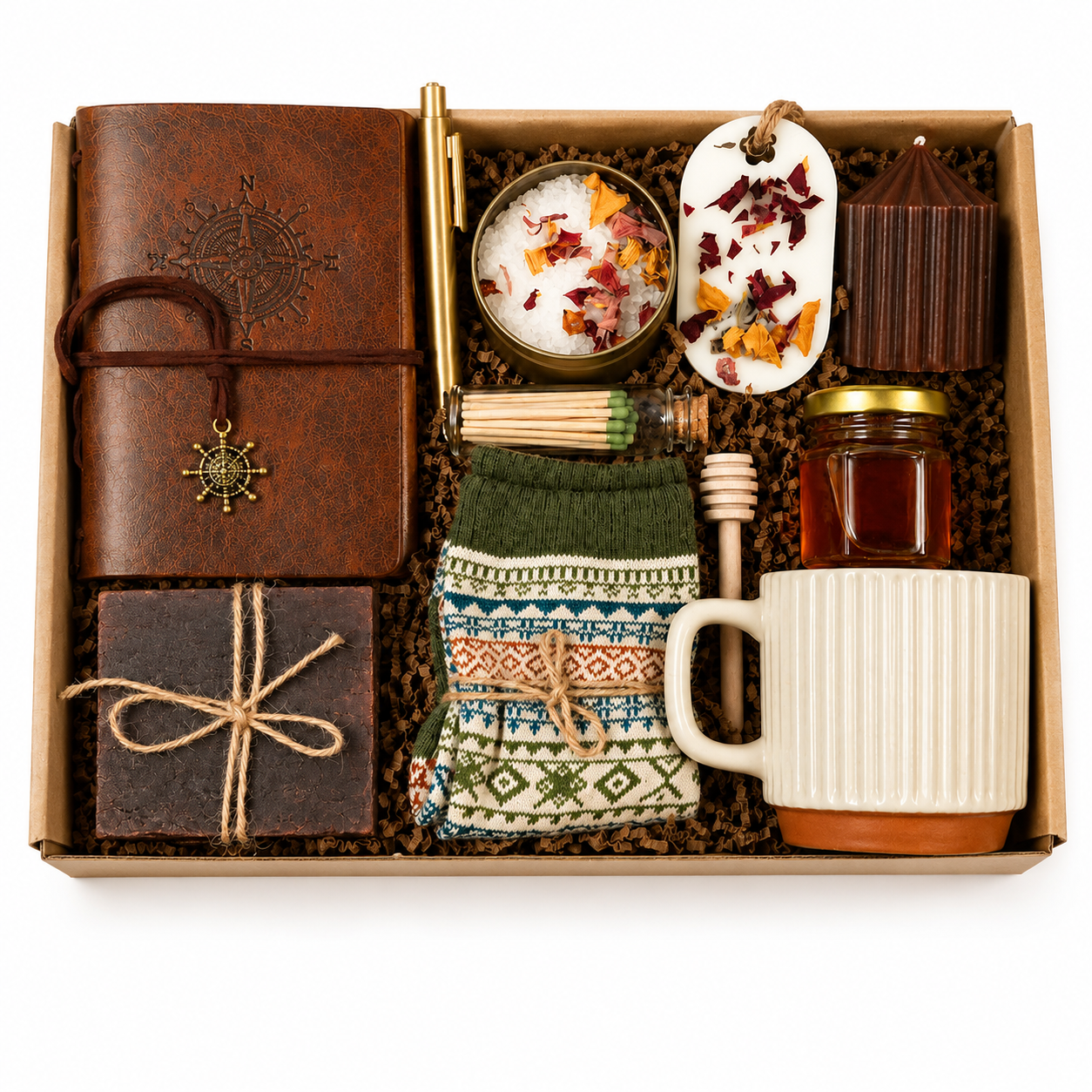 Gift Box for Men Self Care Gift Basket for Him Dad Husband