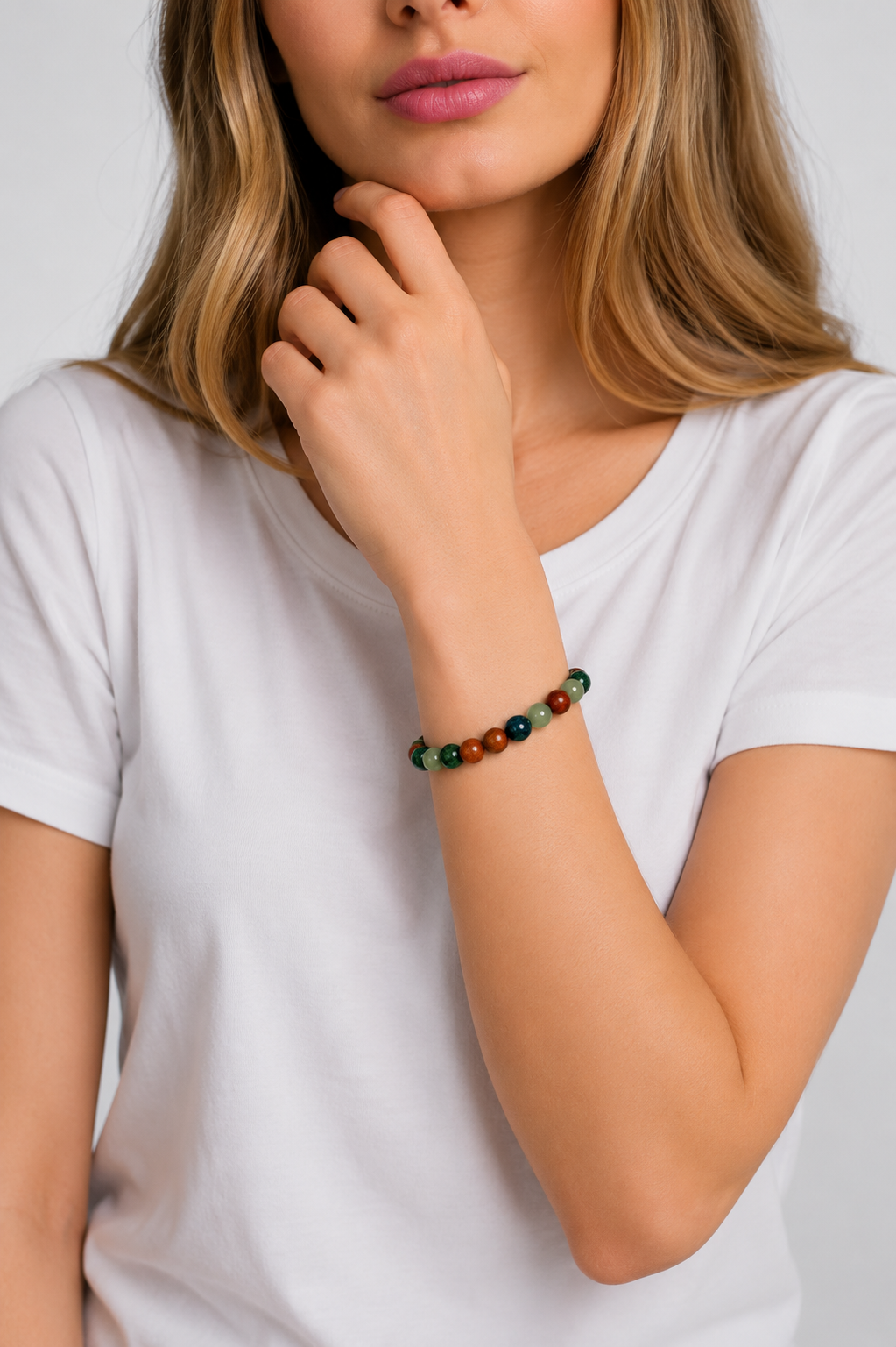 Crystal Bracelet Citrine, Wealth & Prosperity : Citrine, Aventurine