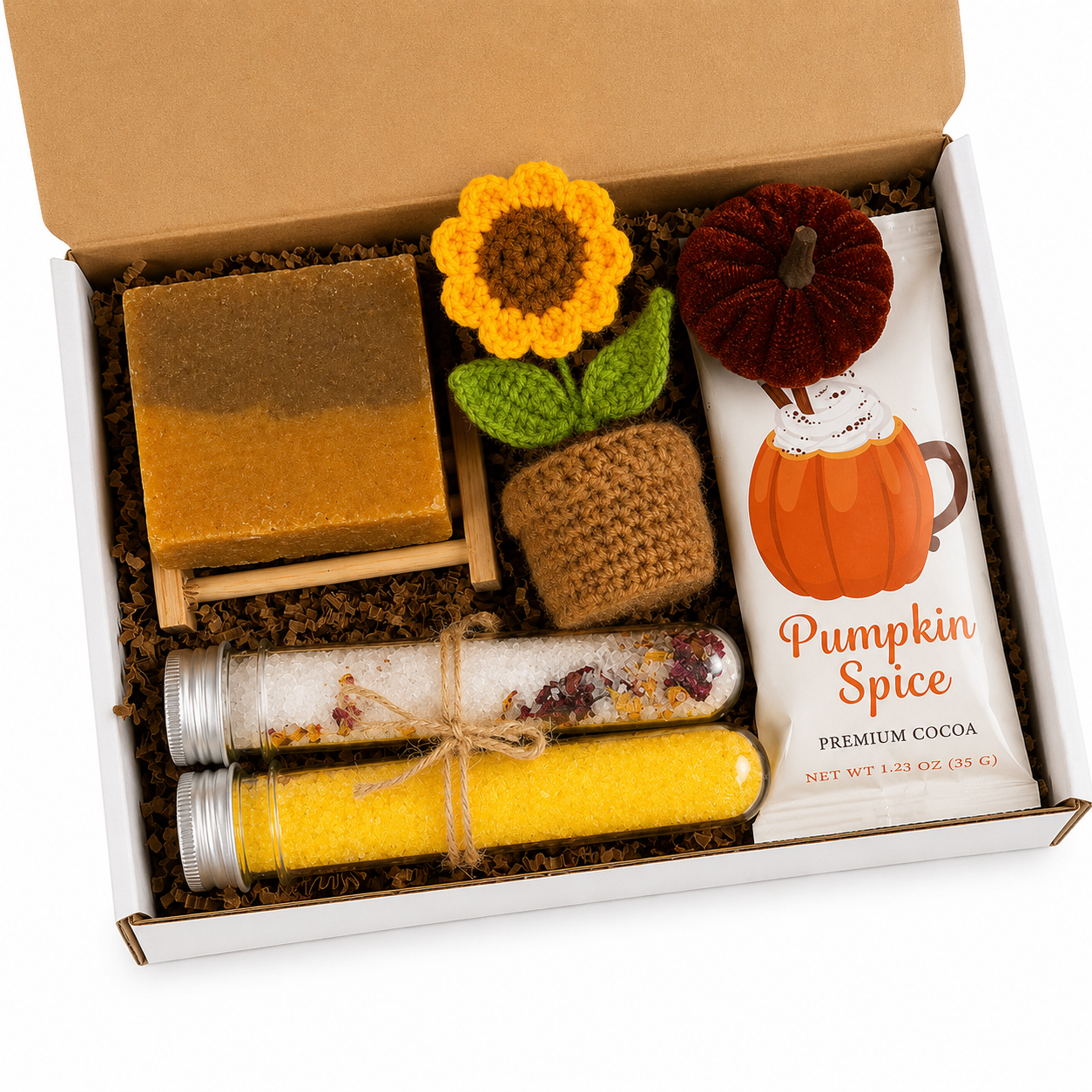 Cozy Fall Gift Box for Her, Autumn Care Package, Hot Cocoa Gift, Thinking of You Gift, Get Well Soon Gift, Fall Birthday Gift Self Care Gift