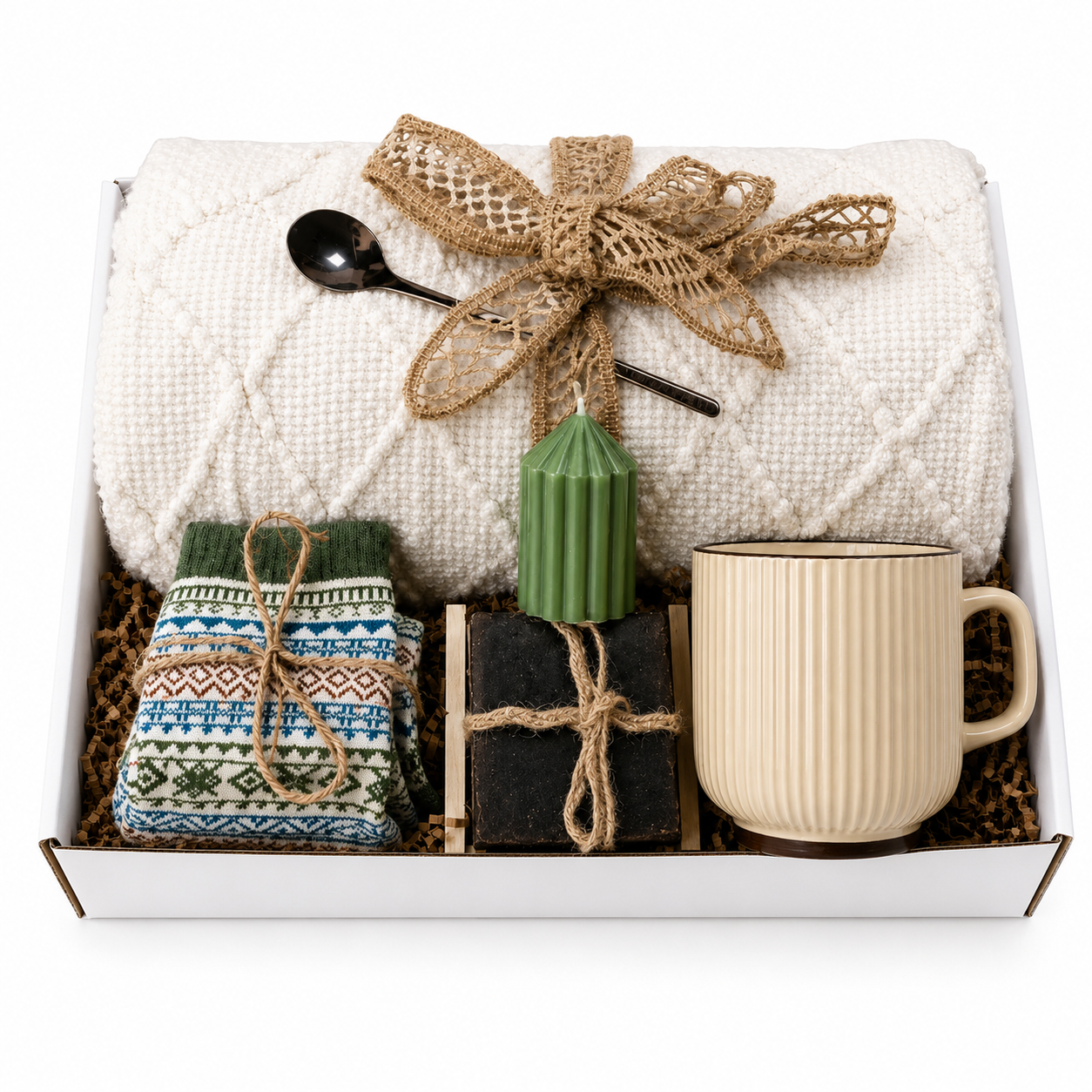 Cozy Birthday Gift Box for Her - Self Care Spa Gift Set