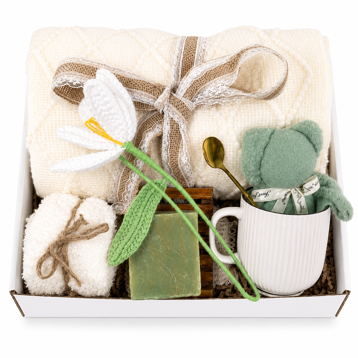 Cozy Birthday Gift Box for Her - Self Care Spa Gift Set