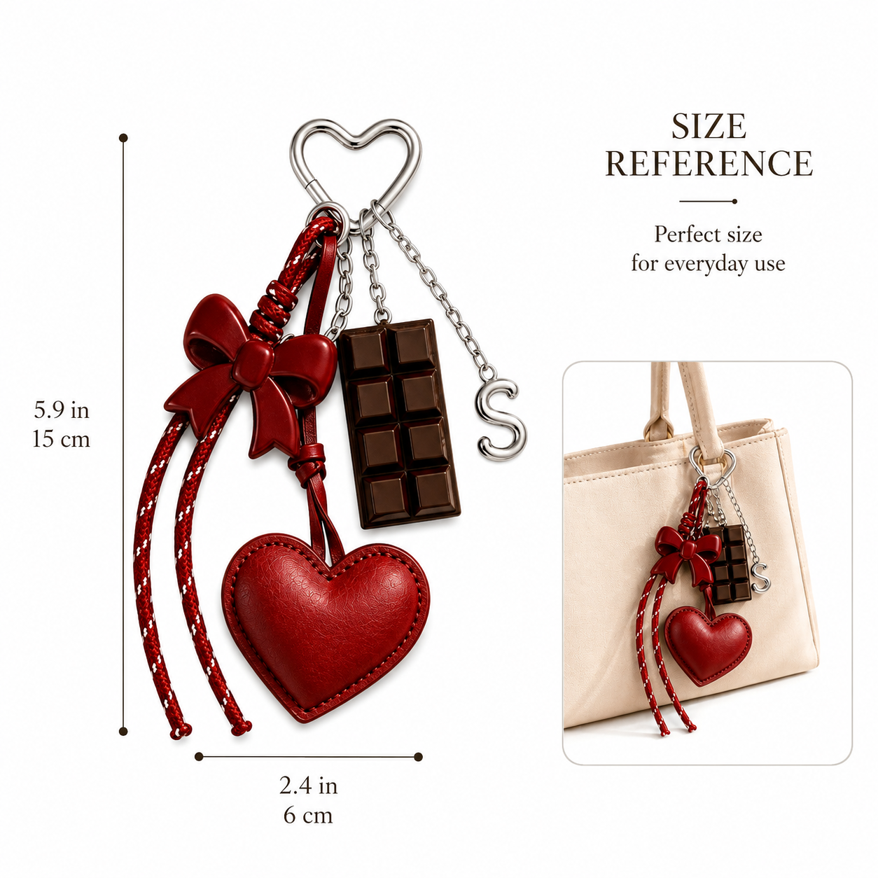 Personalized Backpack Charm | Initial Bag Keychain