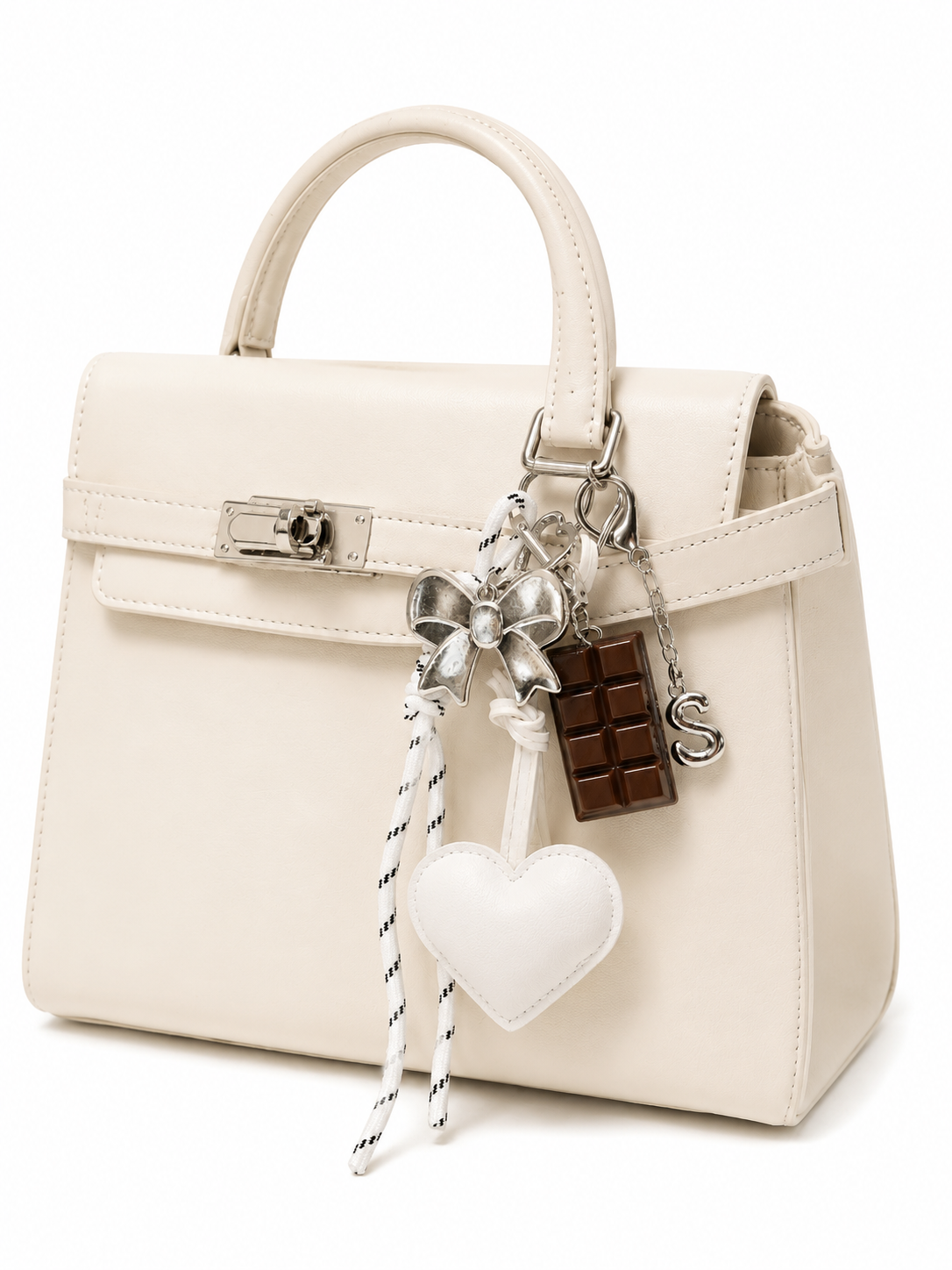 Personalized Bag Charm | Heart Purse Charm