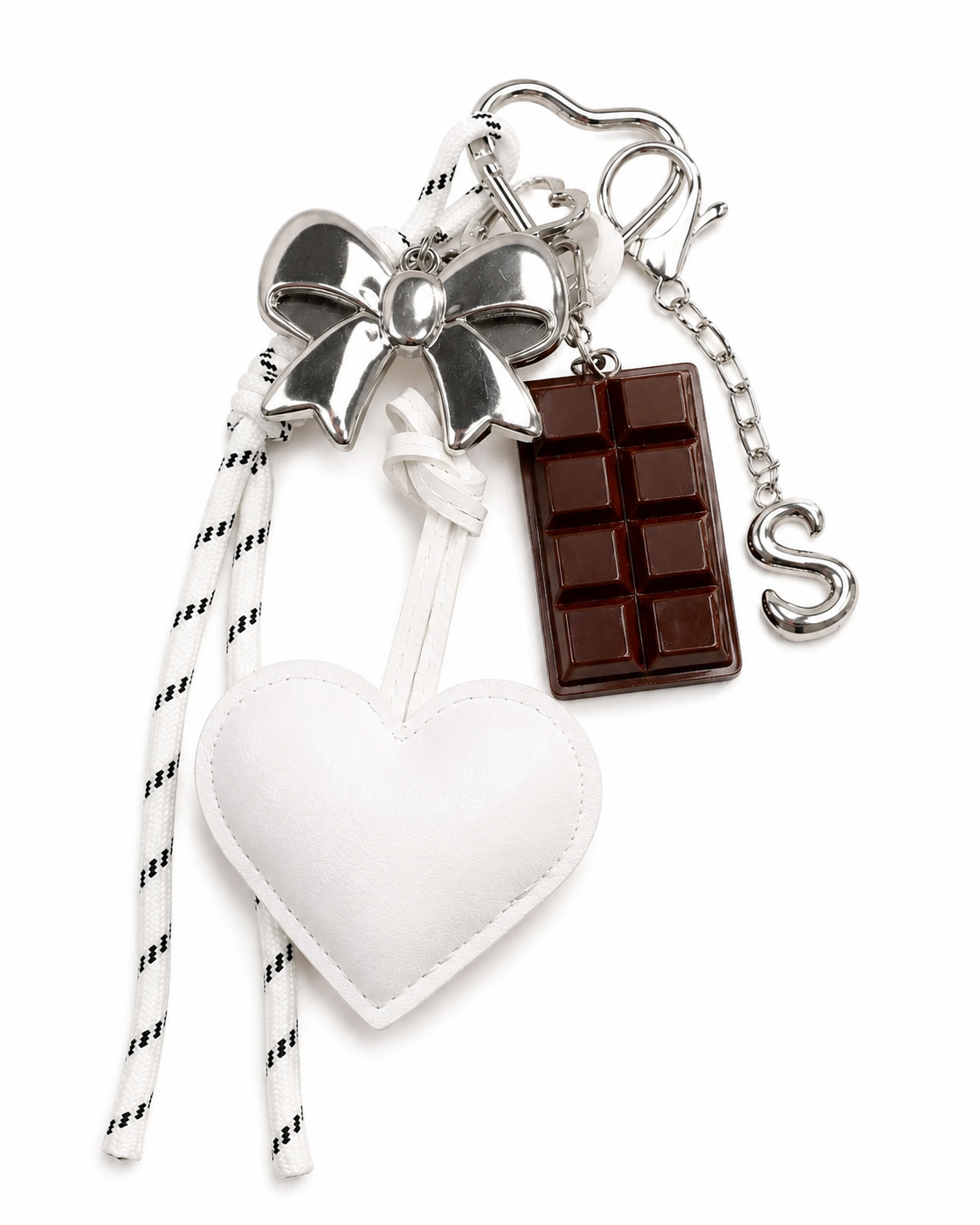 Personalized Bag Charm | Heart Purse Charm