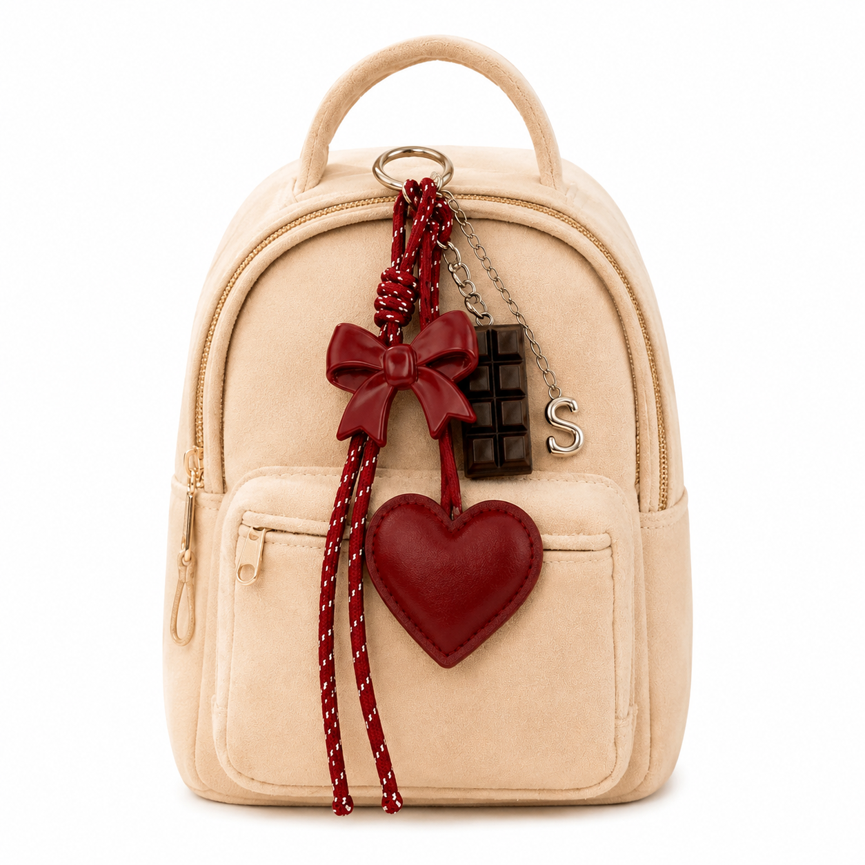 Personalized Backpack Charm | Initial Bag Keychain