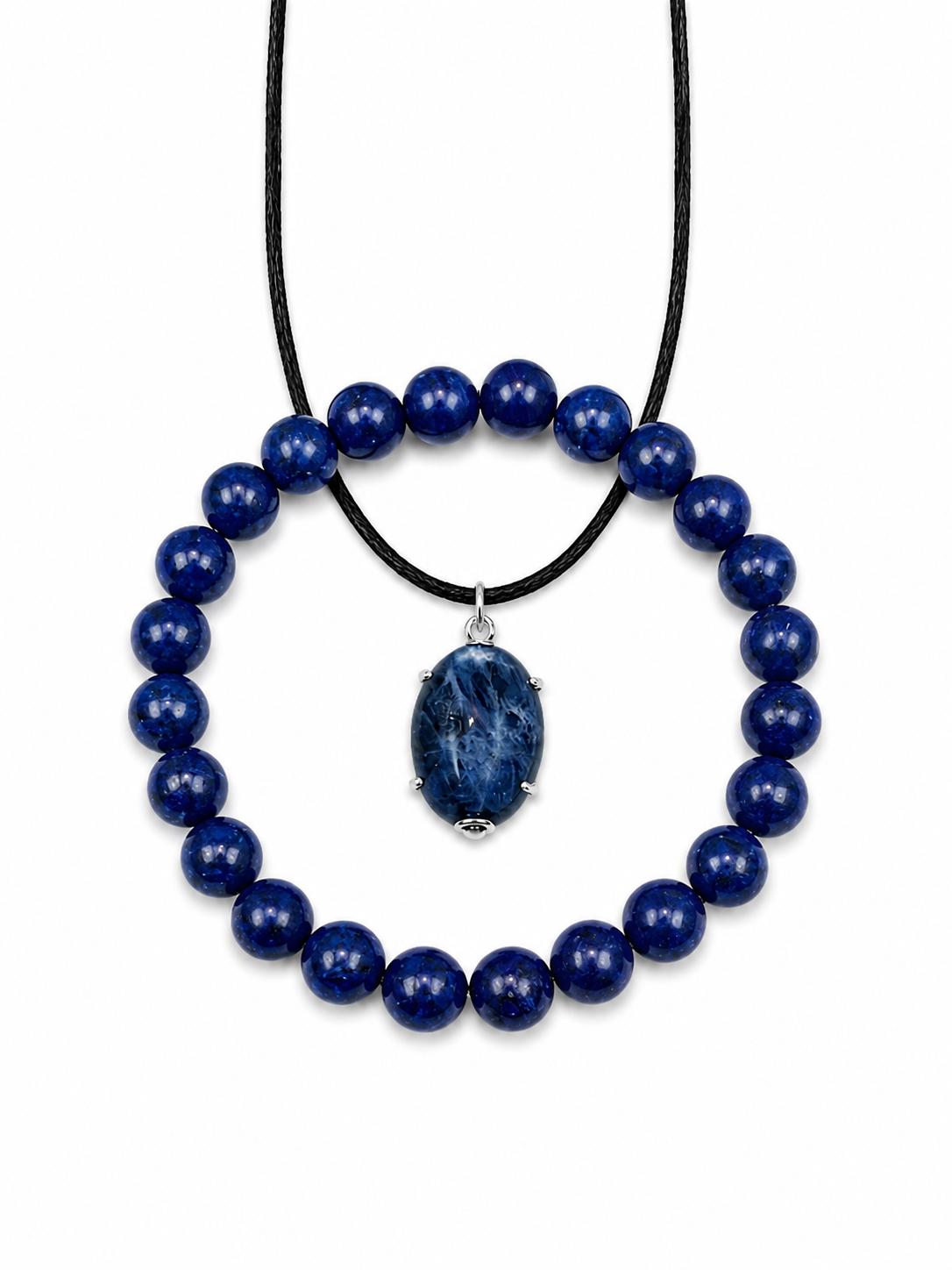 Lapis Lazuli Protection Y2K Necklace 40th birthday gift estate jewelry