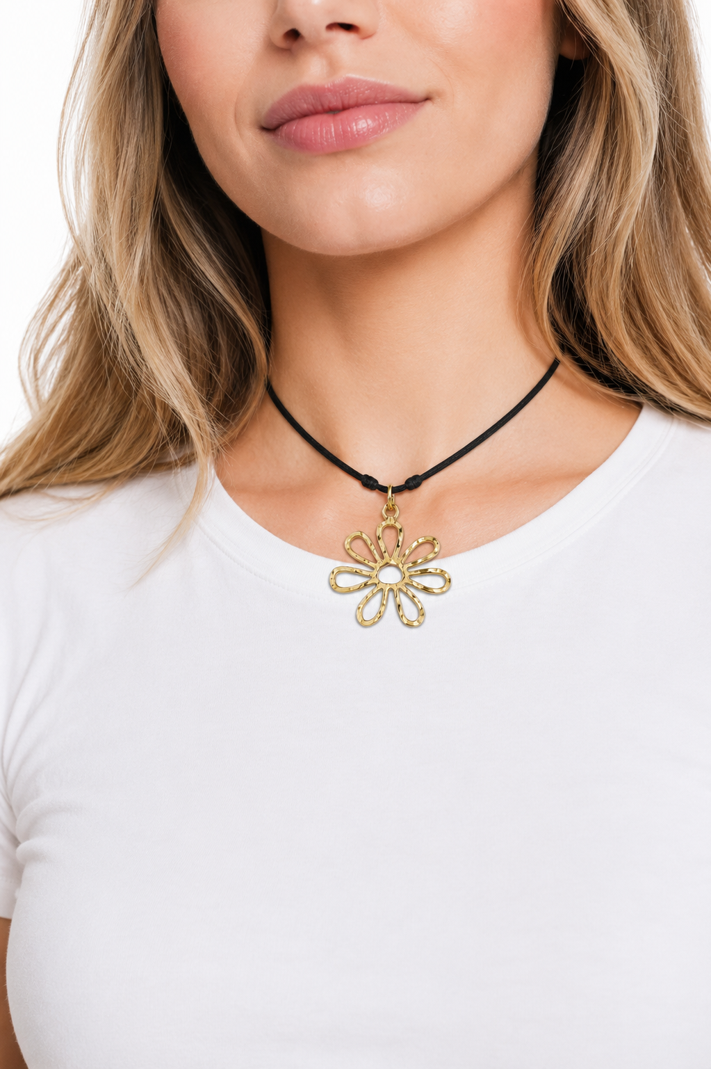 Sacred Geometry Flower Necklace: Evil Eye Y2K Protection