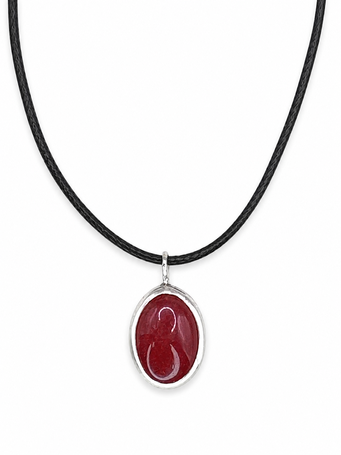 🔶 Carnelian Pendant – Sterling Silver Energy Necklace