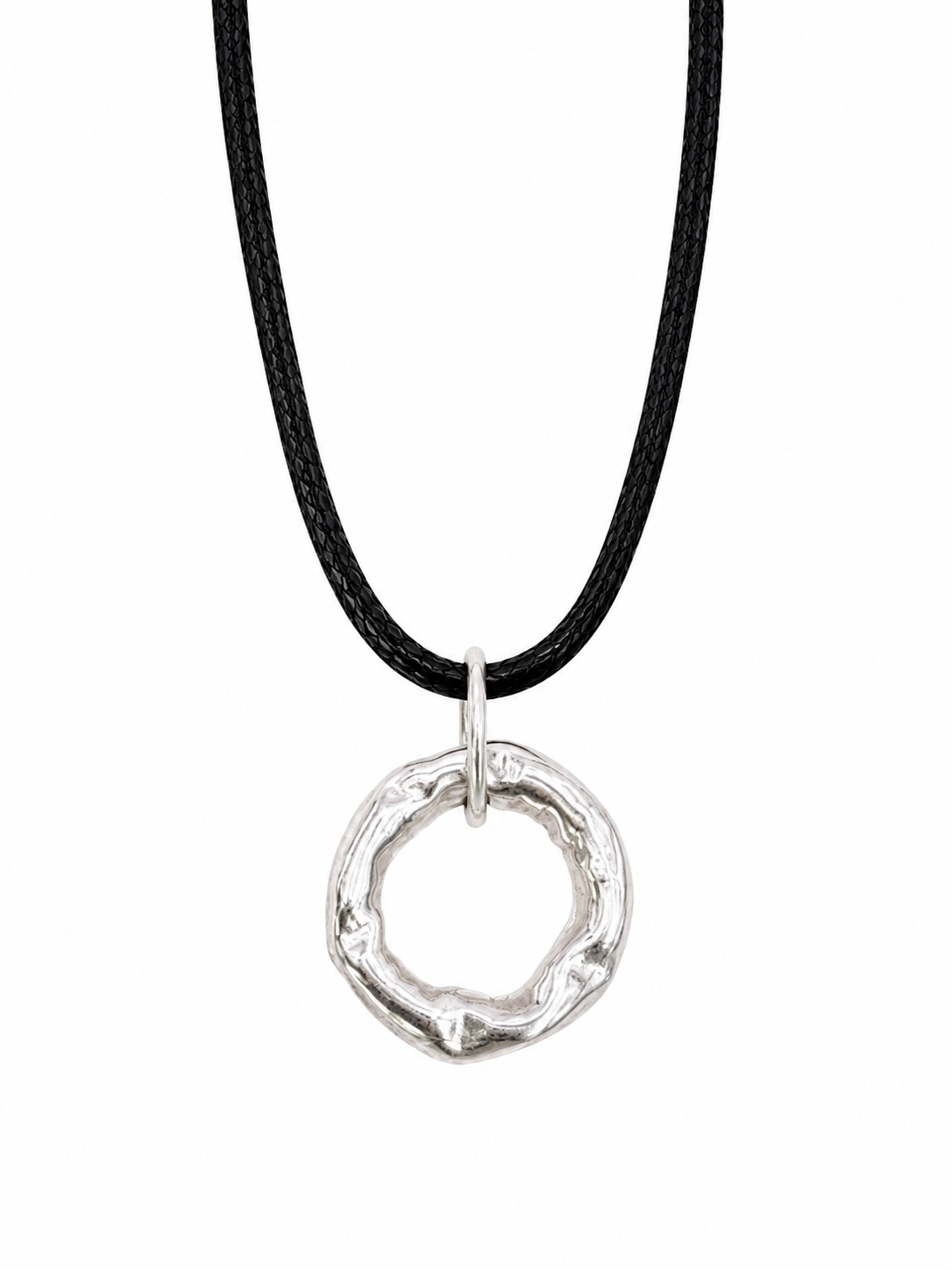 Circle Evil Eye Mama Necklace – Sterling Silver Protection Jewelry 💫