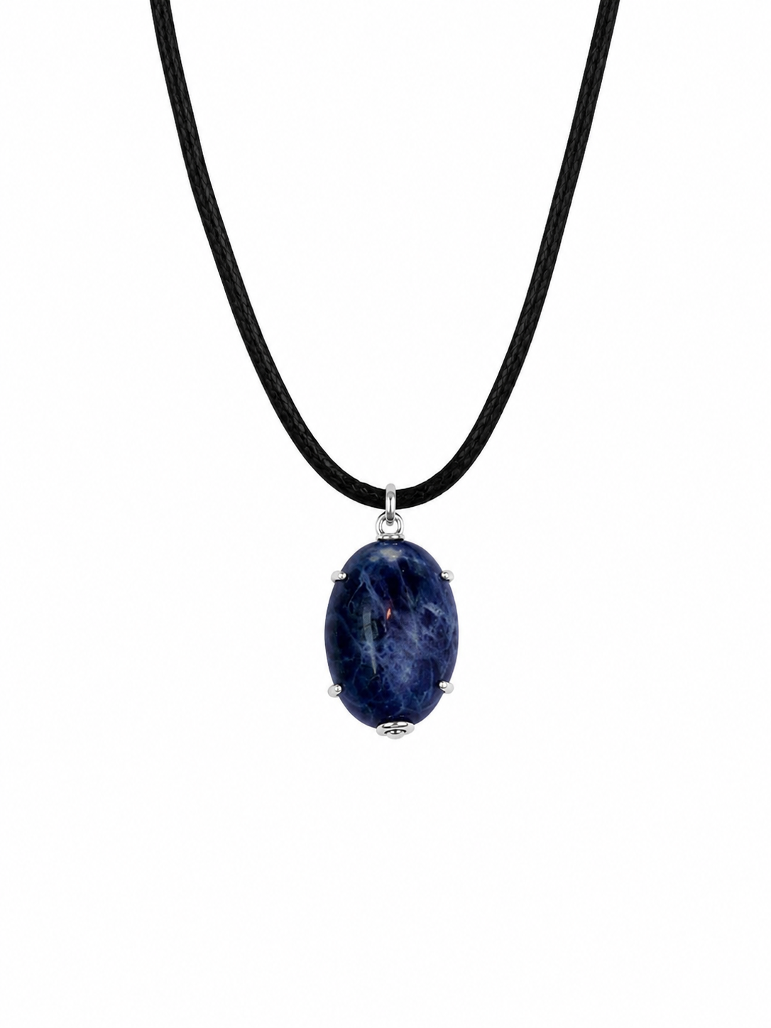 🔷 Lapis Zoisite Necklace – Lapis Lazuli Pendant, Y2K Protection Necklace