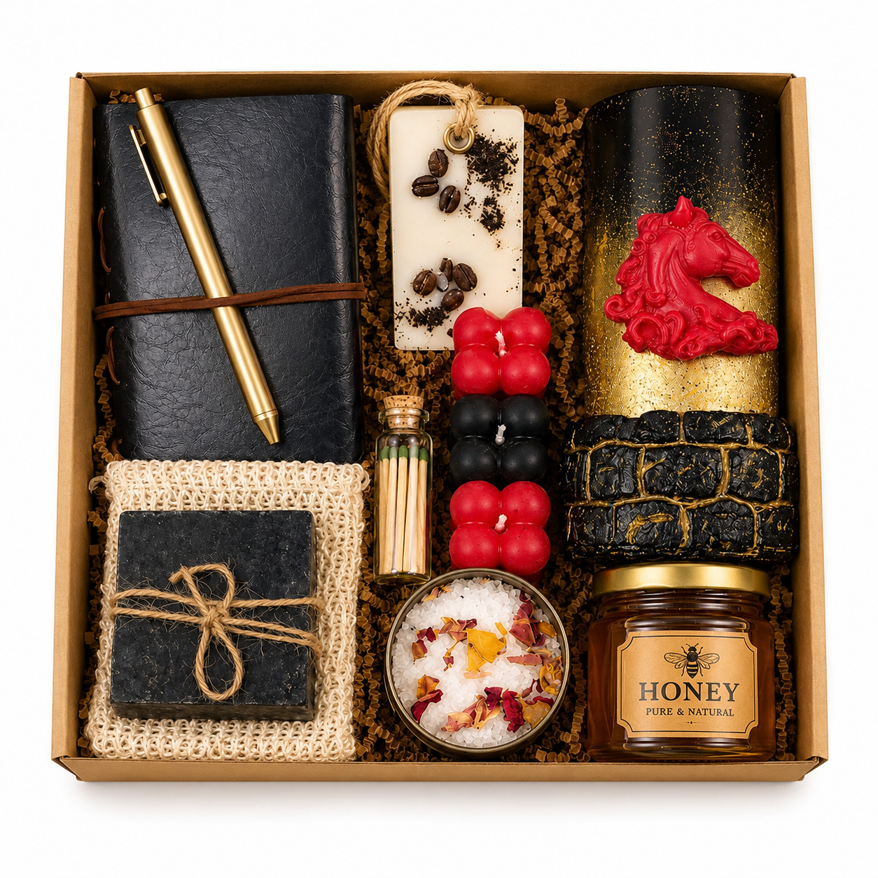 Gift Box for Men Horse Lover Journal Gift Set Coffee Lover