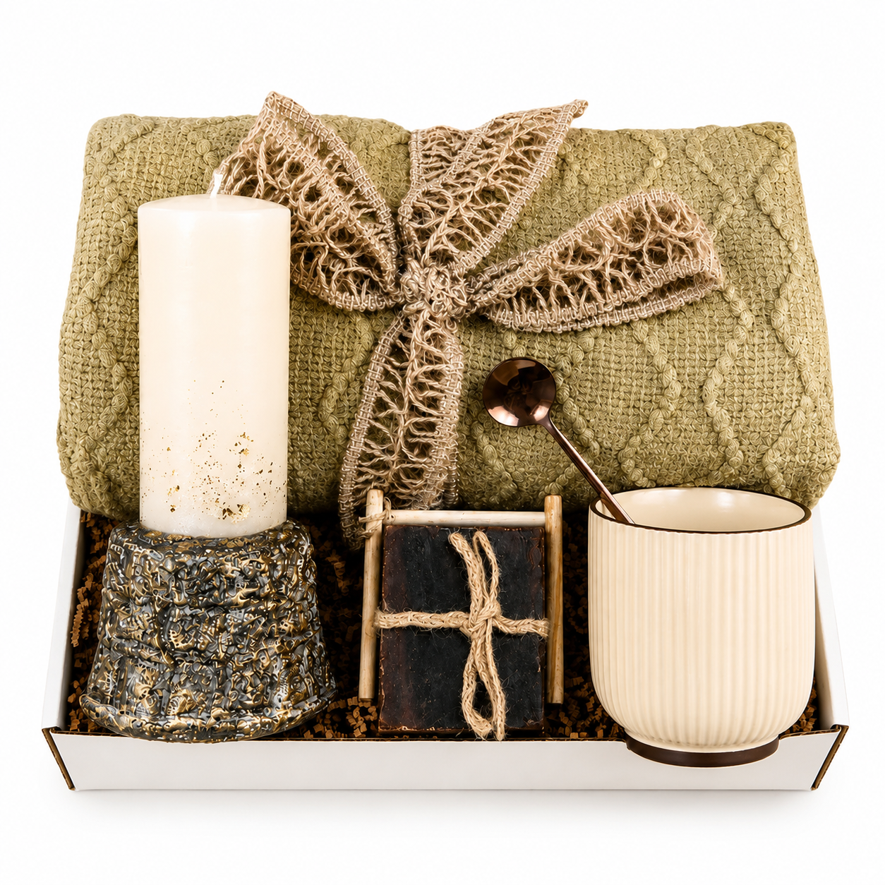 Gift for Him Luxury Self Care Gift Box for Men Cozy Blanket