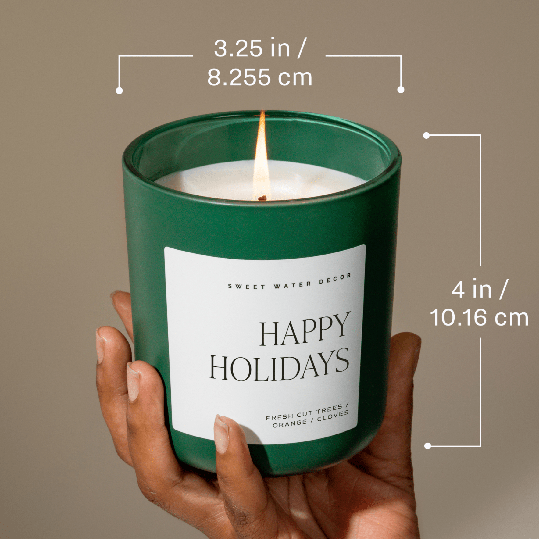 Snow Covered Pines Candle - Green Matte Jar, 15 oz - view 6