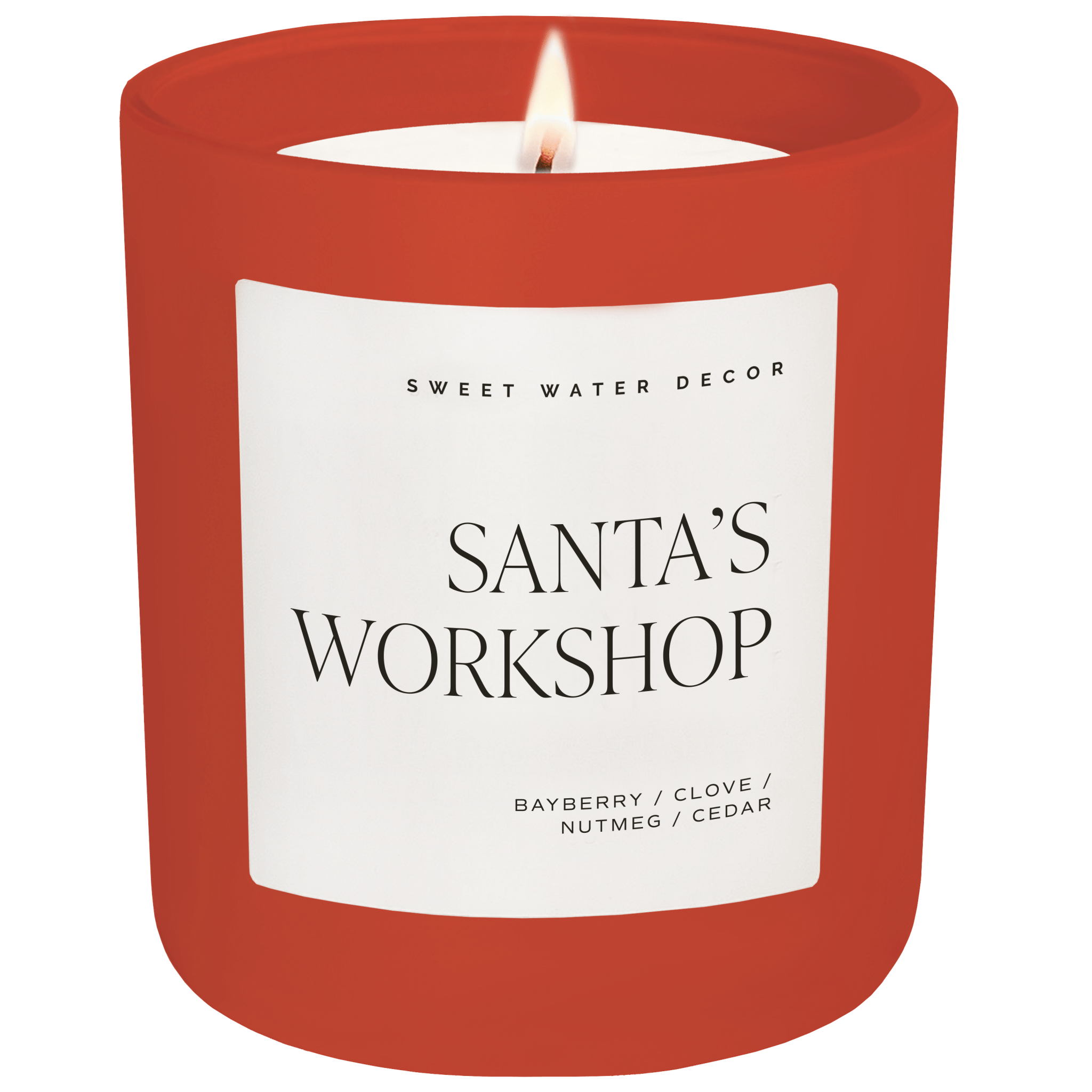 Santa's Workshop Candle - Red Matte Jar, 15 oz - view 1