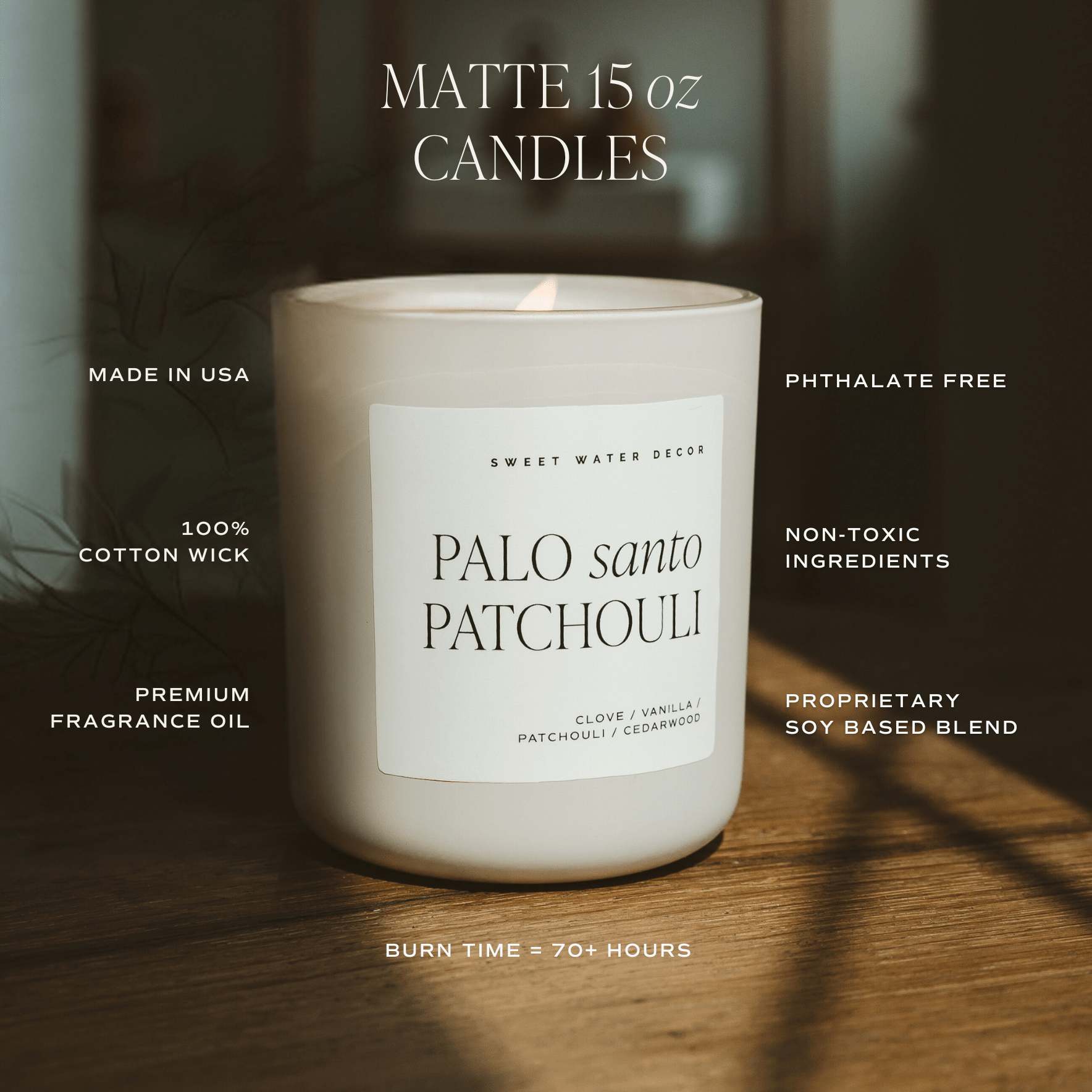 Love You Soy Candle - Red Matte Jar, 15 oz - view 5