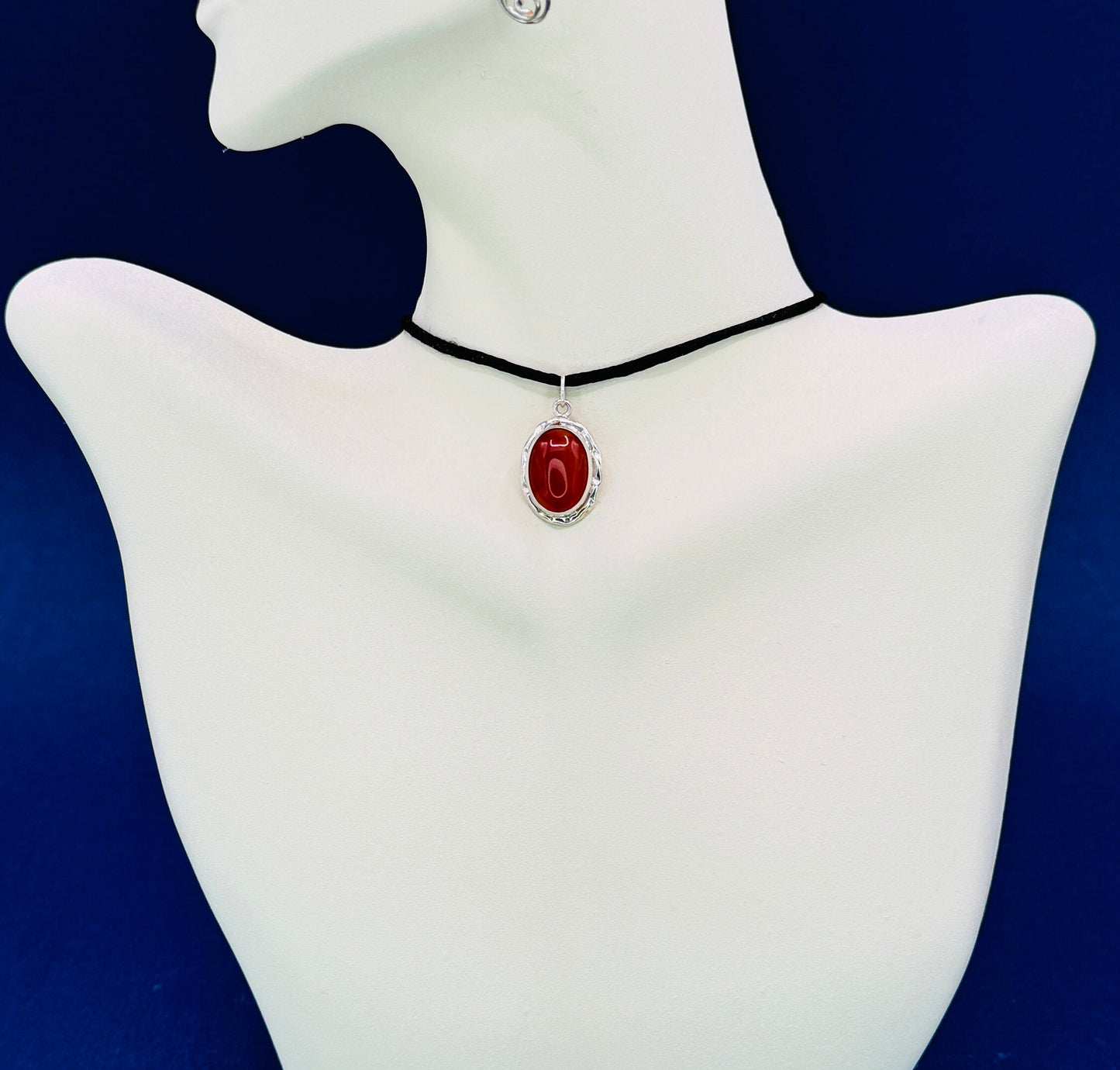 Simple Handmade Carnelian Everyday Necklace, Protection Big sister gift, Mama necklace, Y2k waterproof jewelry, 40th 50th birthday gift