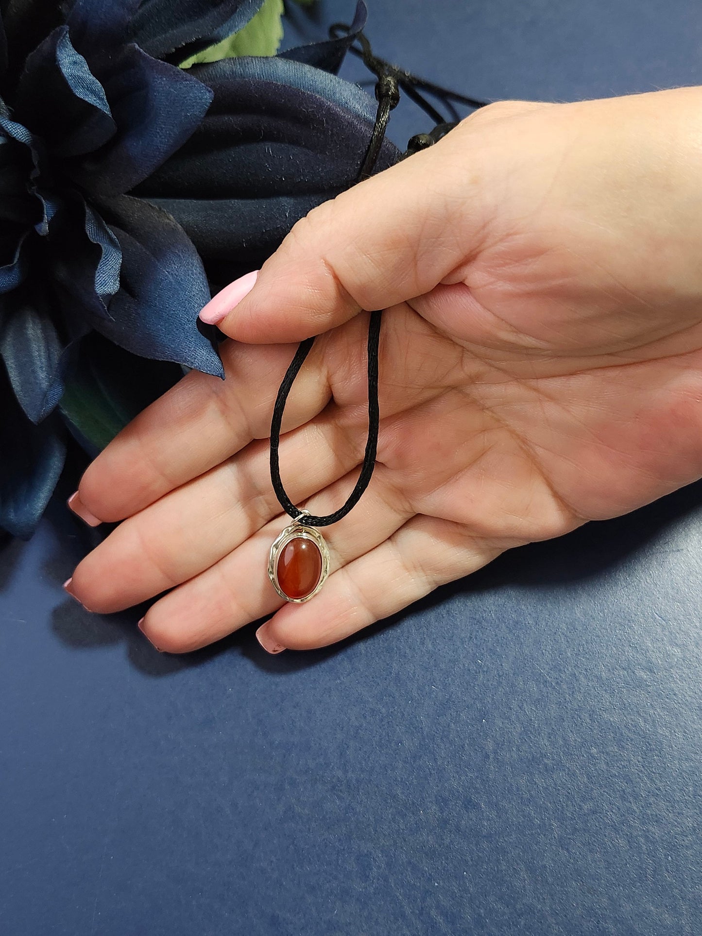 Simple Handmade Carnelian Everyday Necklace, Protection Big sister gift, Mama necklace, Y2k waterproof jewelry, 40th 50th birthday gift