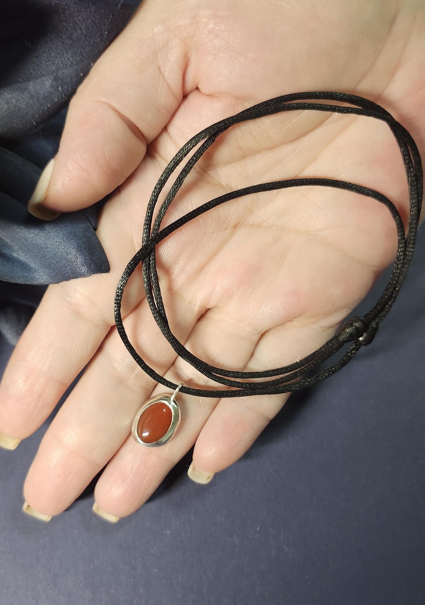 Carnelian necklace, Handmade necklace, Minimalist necklace, Y2k necklace, 30th birthday gift, Simple necklace, Unique necklace, Pendant necklace