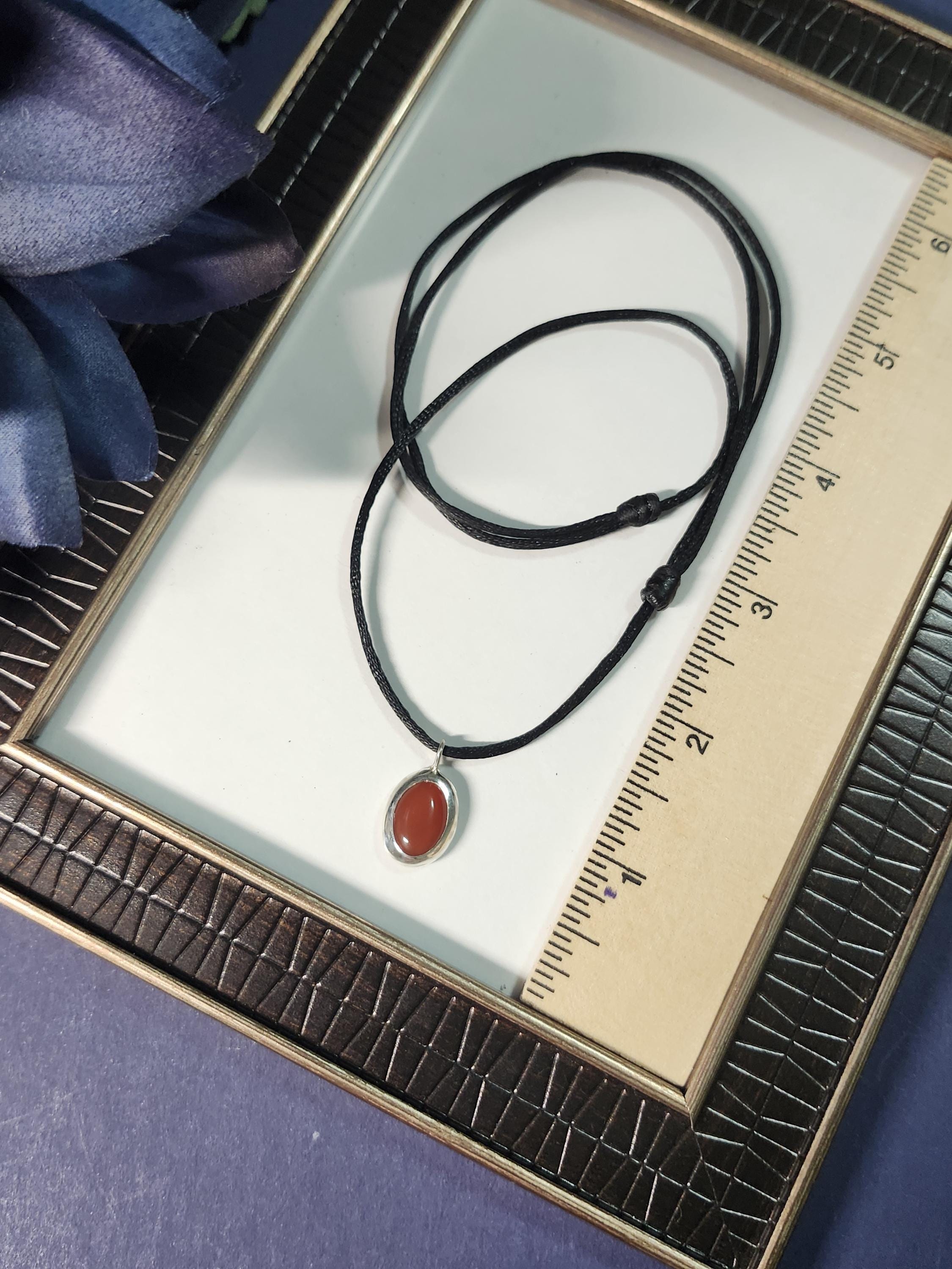 Carnelian necklace, Handmade necklace, Minimalist necklace, Y2k necklace, 30th birthday gift, Simple necklace, Unique necklace, Pendant necklace