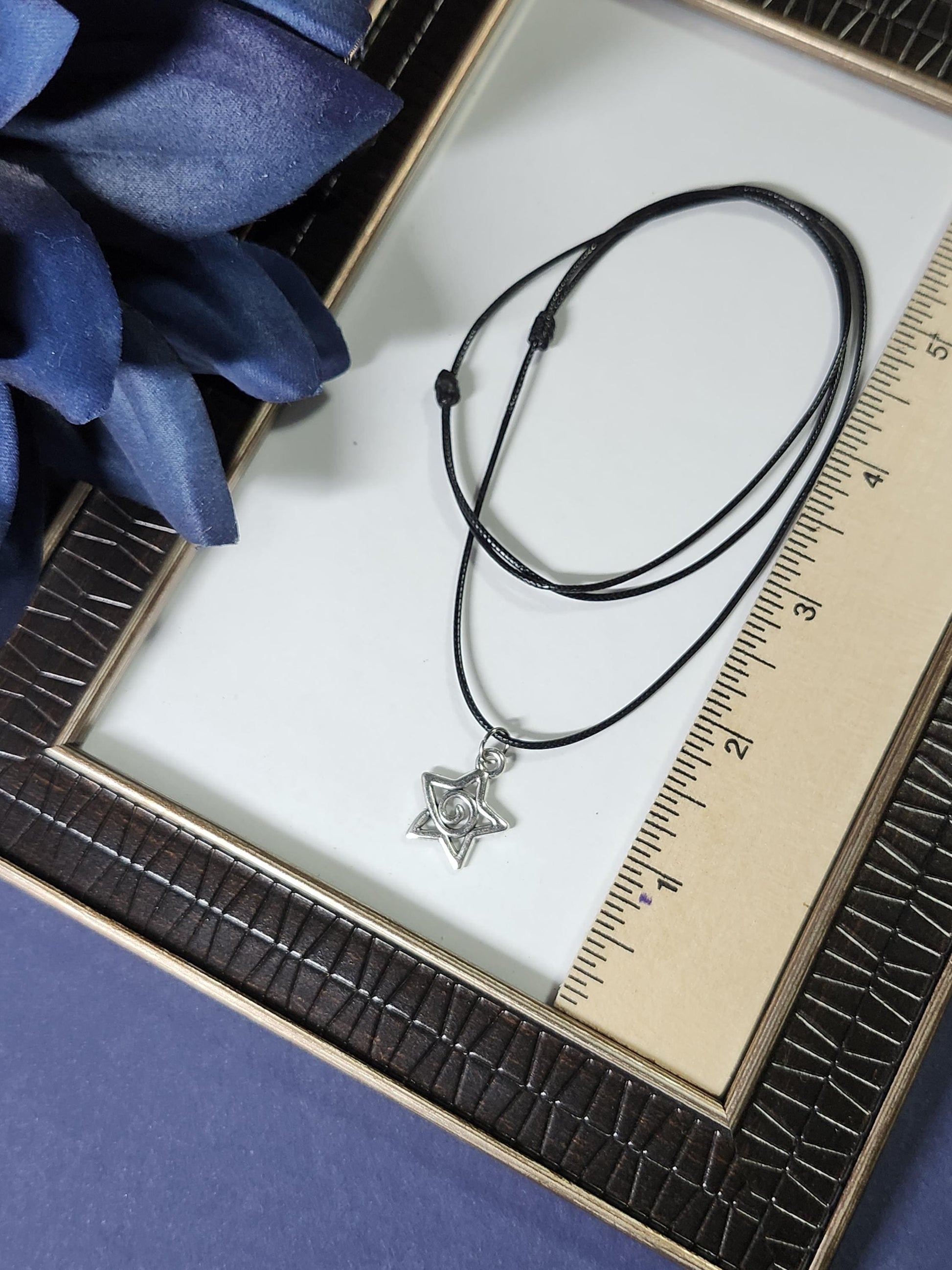 Star pendant necklace, Y2K necklace, minimalist necklace, Protection necklace, Spiral necklace, 16th birthday gift, 18th birthday gift, 21st birthday gift, 25th birthday gift,  friendship necklace,  best friend necklace