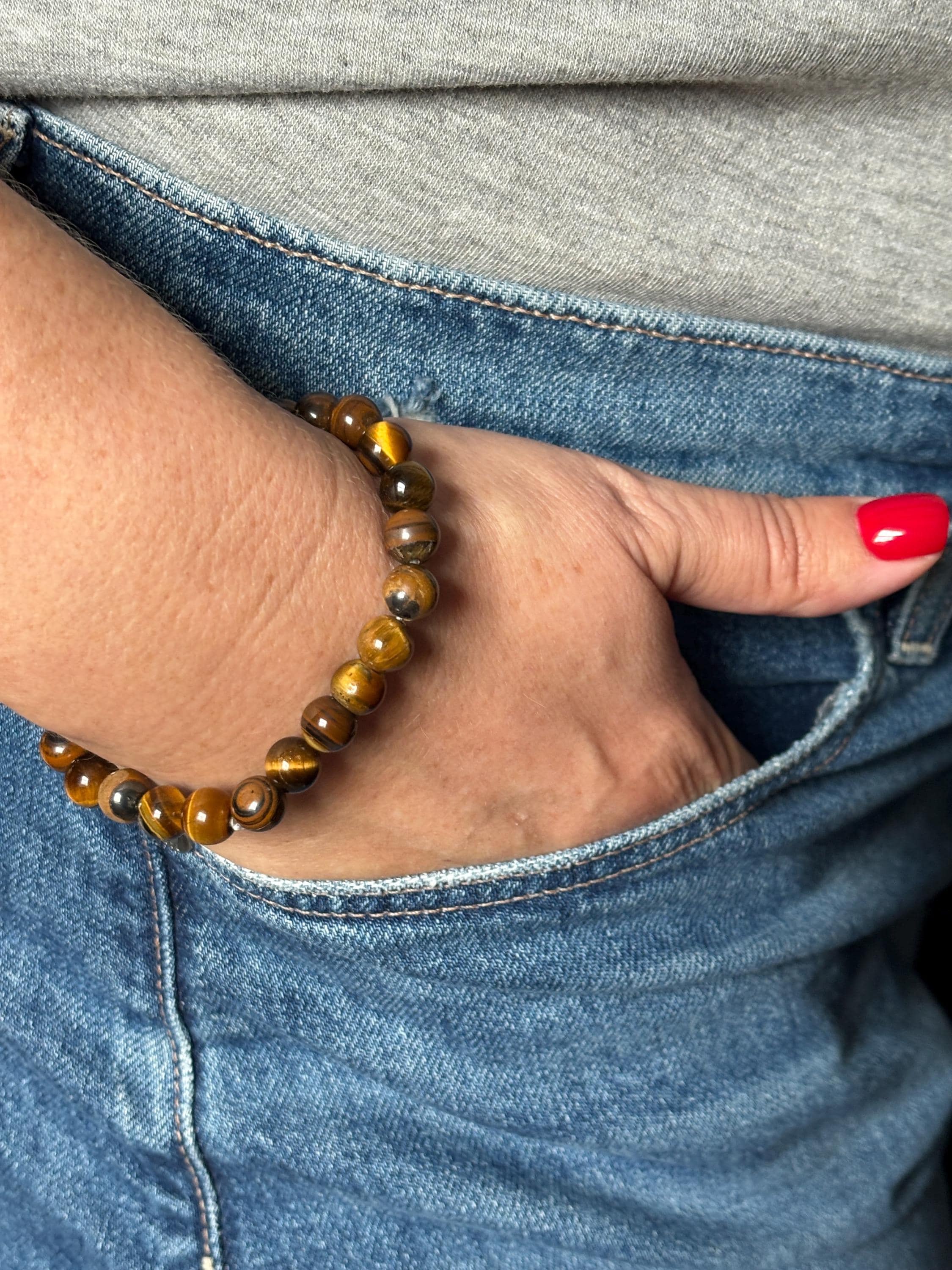 Gift for him, for boyfriend, for sister, Tigers eye, Tigers eye bracelet, Tiger eye bracelet, evil eye bracelet, best friend bracelet, friendship bracelet, gemstone bracelet, mom bracelet, Gift for aunt, Protection bracelet