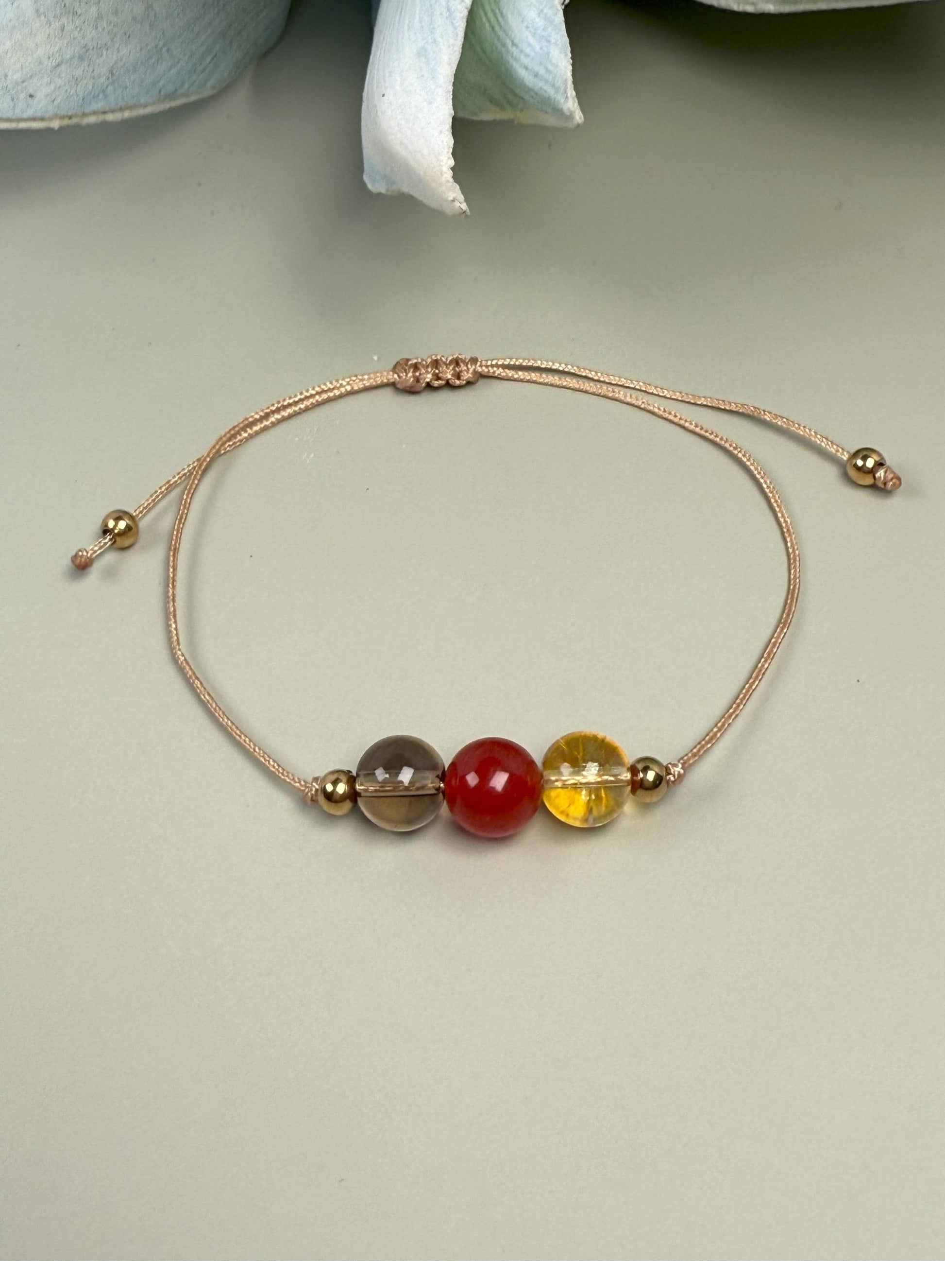 Bracelet for women, Minimalist bracelet, Stone bracelet, Evel eye bracelet, Dainty bracelet, Friendship bracelets, Good luck, Citrine bracelet, Carnelian crystal, Smoky quartz