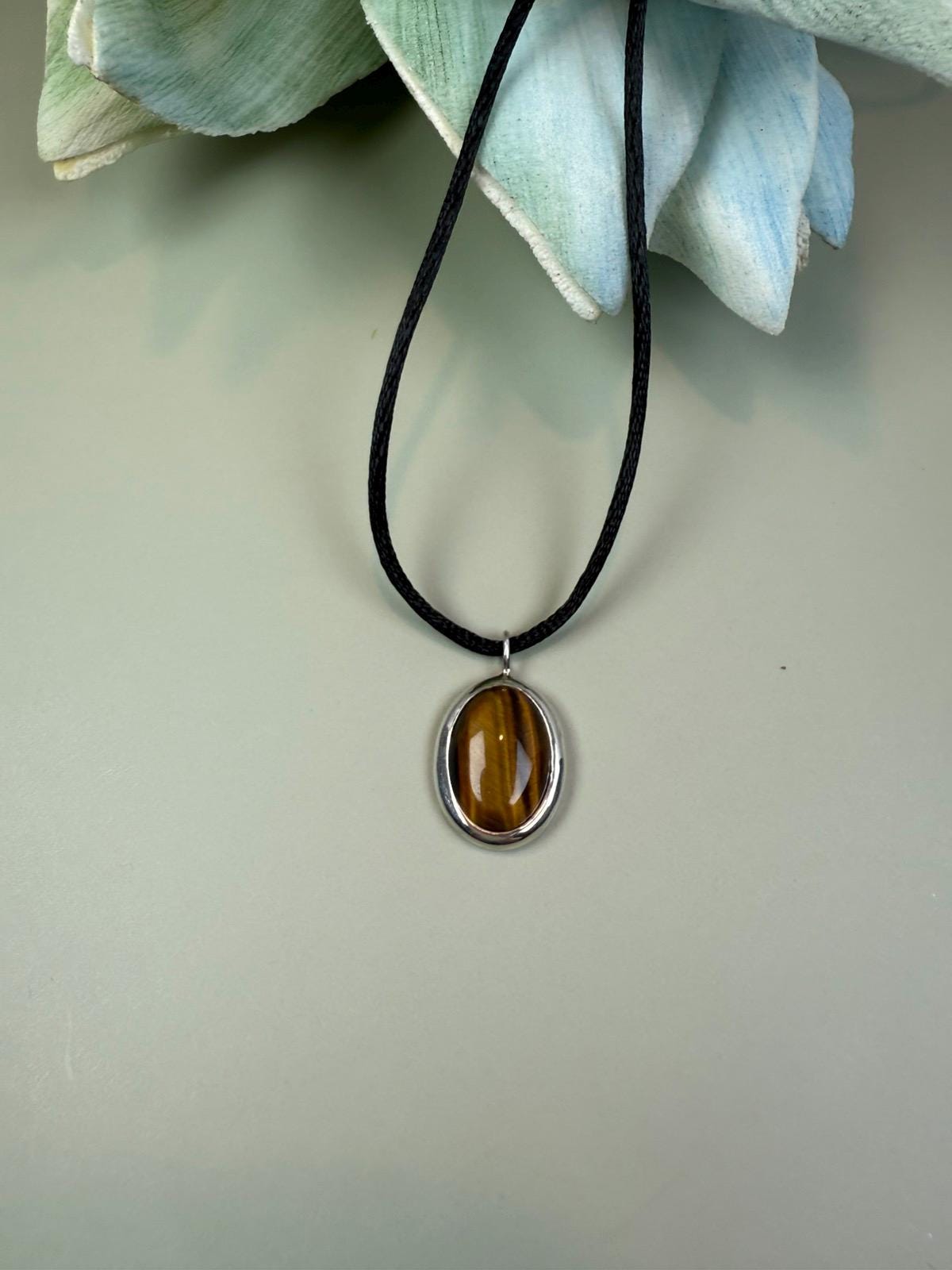 Tigers eye necklace, Protection necklace, 21st birthday gift, Waterproof jewelry, 30th birthday gift,  50th anniversary, Big sister, 40th daughter gift,  Mama necklace, mother of the bride, mother of the groom, estate jewelry