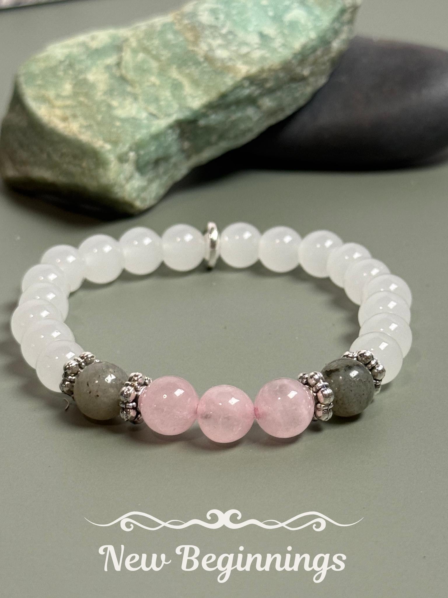bachelorette beaded, protection daughter, travel sister for, meditation spiritual, metaphysical healing, adjustable accessory, fashionable bohemian, layering holistic, personalized balance, handmade delicate, minimalist colorful, iridescent crystal, shimmering jewelry
