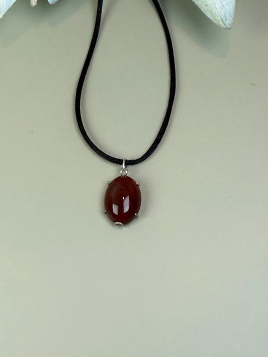 Carnelian necklace, Y2K necklace, Carnelian jewelry, simple necklace, everyday necklace, happy birthday, 30th birthday gift, 40th birthday gift, Protection necklace, Mama necklace, Big sister gift, estate jewelry, Godmother gift