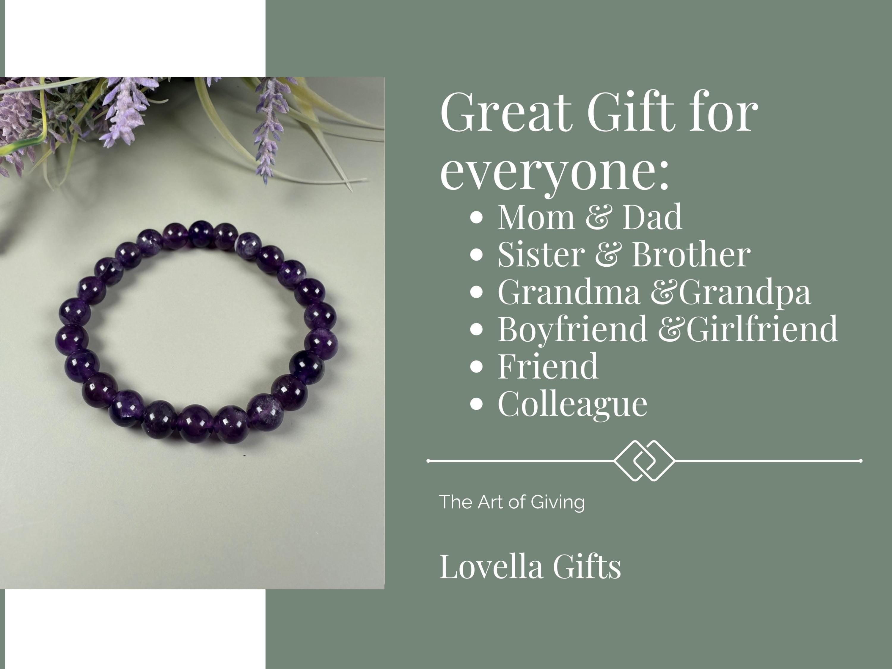 Purple Amethyst bracelet, mother of groom gift,  Thank you gift, Gift for sister, evil eye bracelet, friendship bracelet, gemstone bracelet, mom bracelet, Gift for aunt, Protection bracelet, estate jewelry, lapis lazuli, 30th birthday, 30th birthday gift, Big sister gift