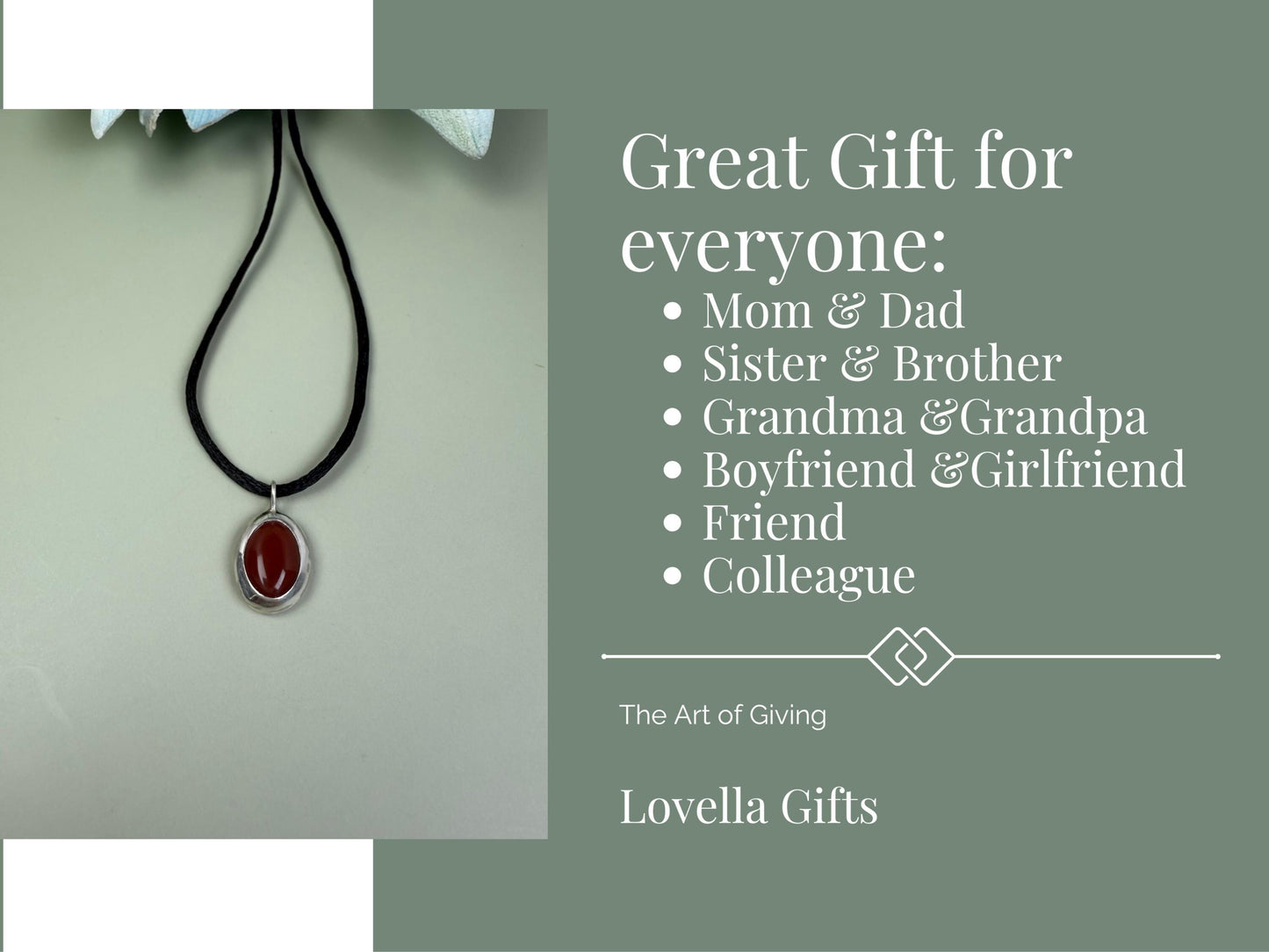 Carnelian necklace, Handmade necklace, Minimalist necklace, Y2k necklace, 30th birthday gift, Simple necklace, Unique necklace, Pendant necklace