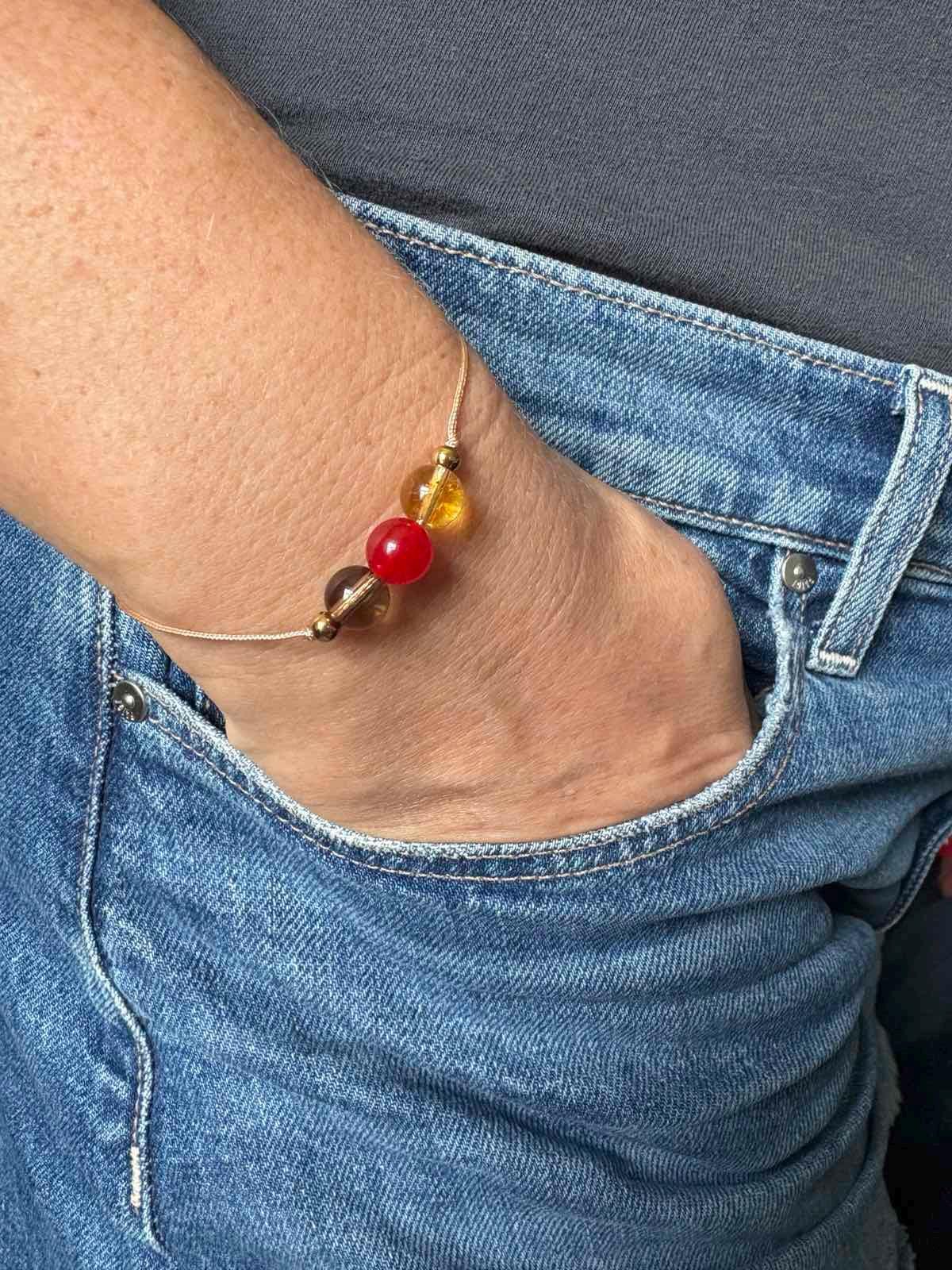 Bracelet for women, Minimalist bracelet, Stone bracelet, Evel eye bracelet, Dainty bracelet, Friendship bracelets, Good luck, Citrine bracelet, Carnelian crystal, Smoky quartz