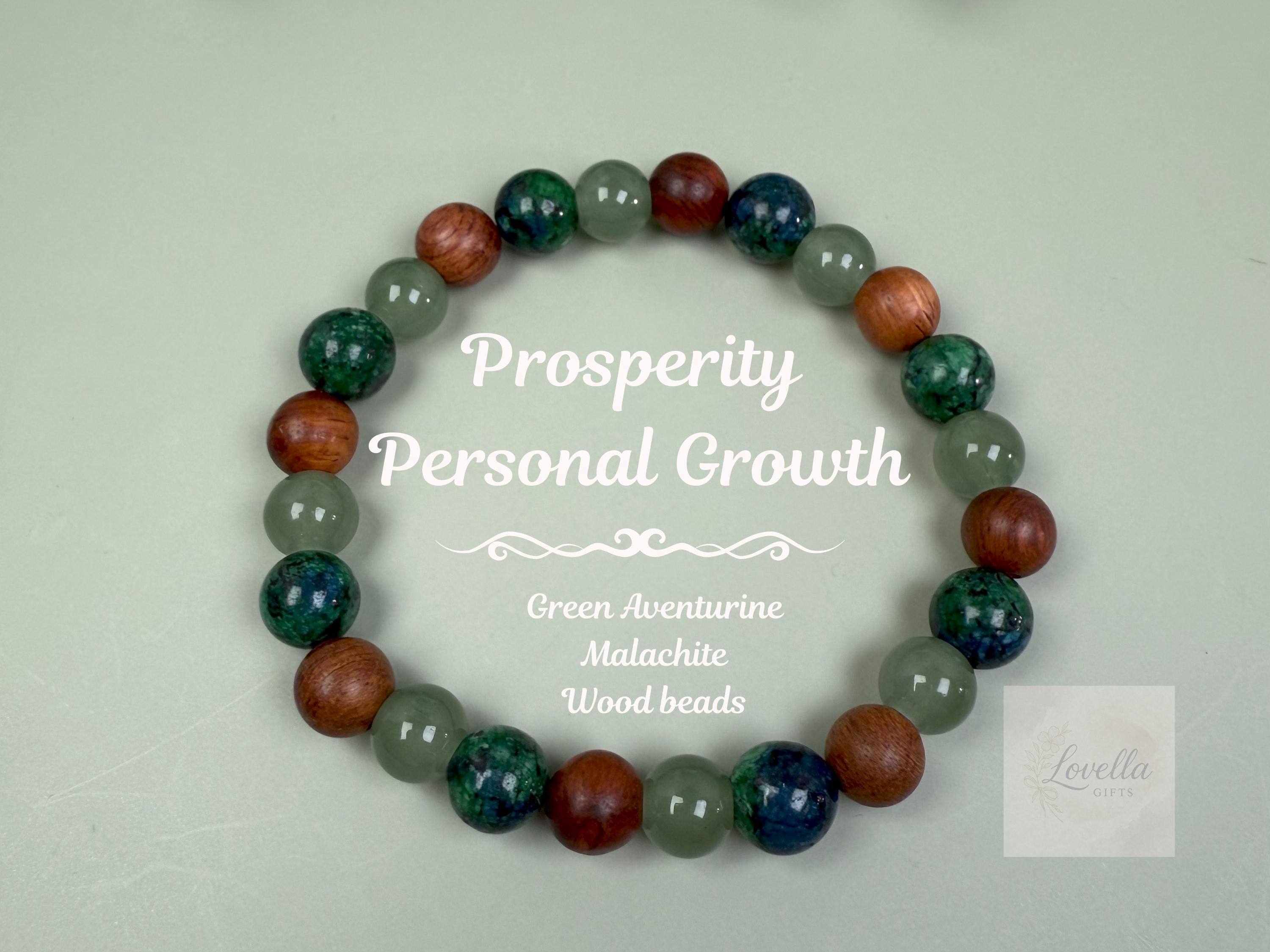 Money Wealth Bracelet for Men Manifest Money Attract Money Wood Beads Bracelet Prosperity Crystals Beaded Birthstone Bracelet for Women