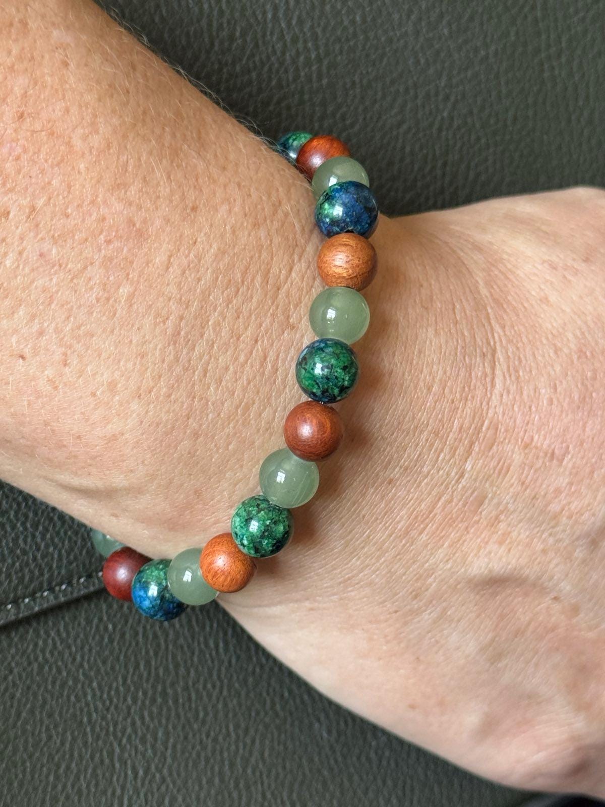 Money Wealth Bracelet for Men Manifest Money Attract Money Wood Beads Bracelet Prosperity Crystals Beaded Birthstone Bracelet for Women