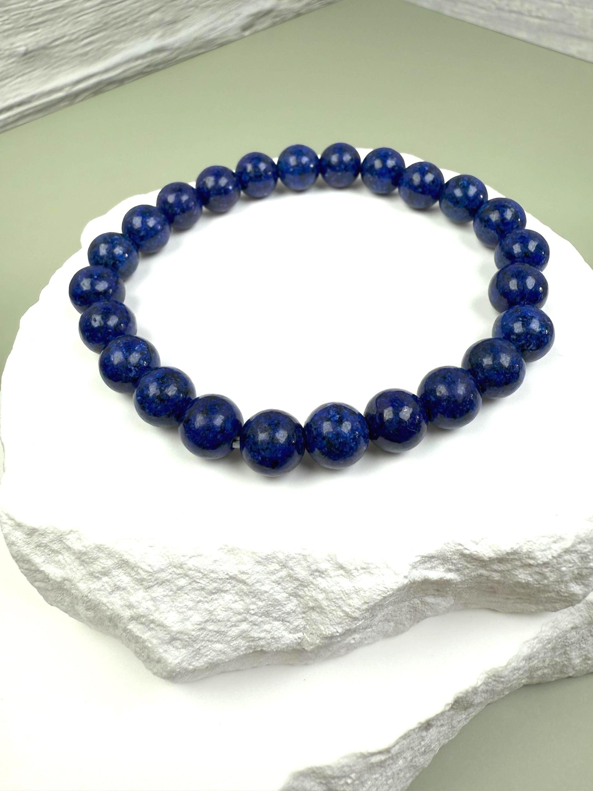 Lapis lazuli Protection Bracelet Lapis Crystal Beaded Friendship Bracelet Chakra Bracelet Healing Crystals Blue Bracelet Retirement gift