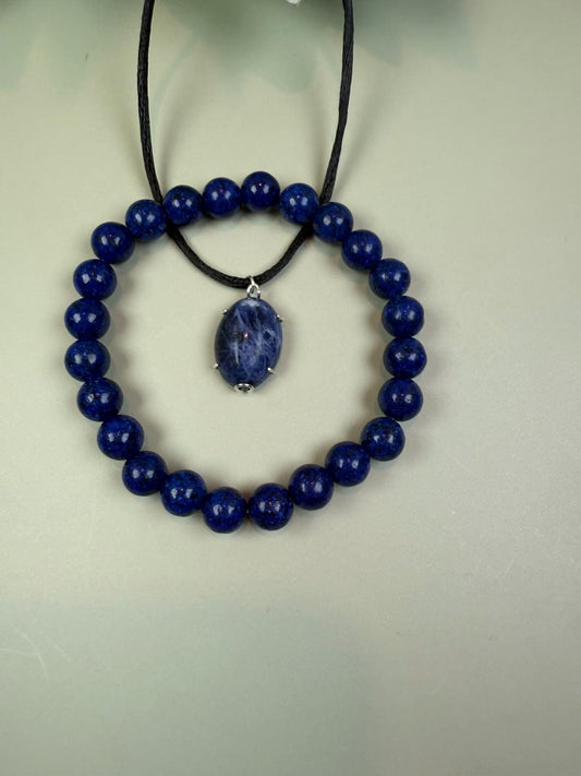 Lapis Lazuli Necklace, Lapis Zoisite, Protection necklace, Lapis Lazuli, Y2K necklace, Moving away gift, daughter in law gift