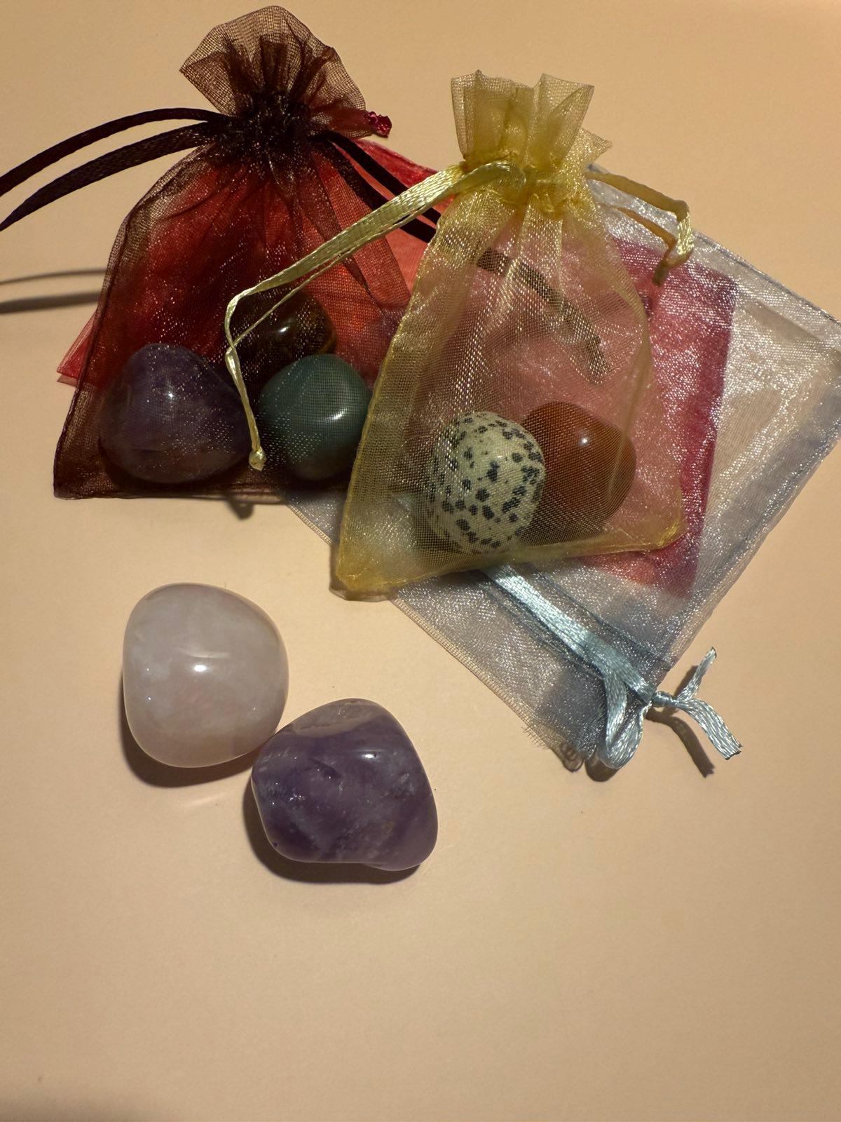Crystal gift: Grief & Loss Emotional Balance Personal Power Prosperity Wealth Success Abundance Transformation Confidence Crystal Set