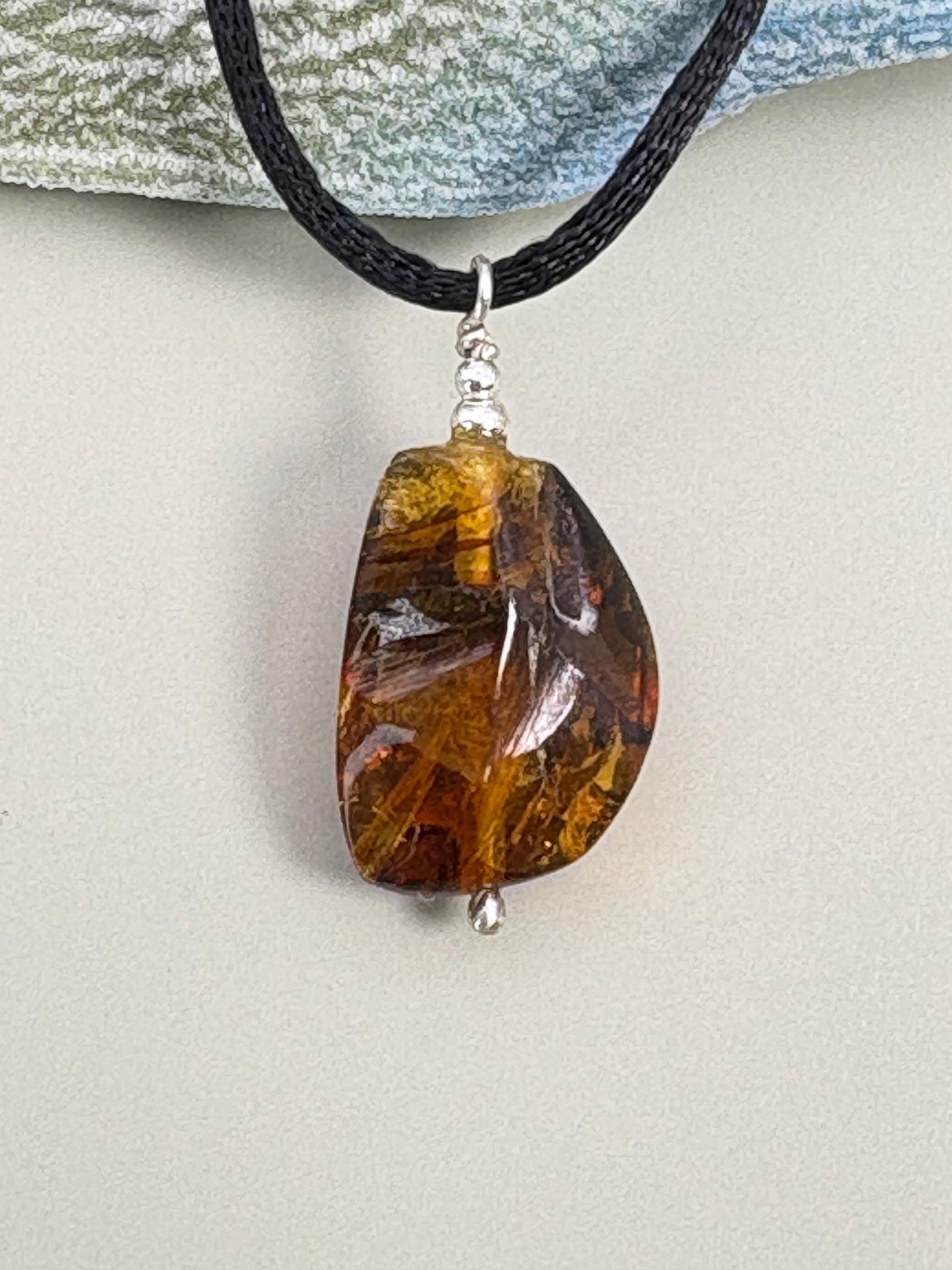 Amber Y2K necklace, Trending now, mother of groom gift, 40th birthday gift, 50th birthday gift, 60th birthday, Protection necklace,  amber jewelry, 30th birthday gift, Mama necklace, Godmother gift, stone necklace