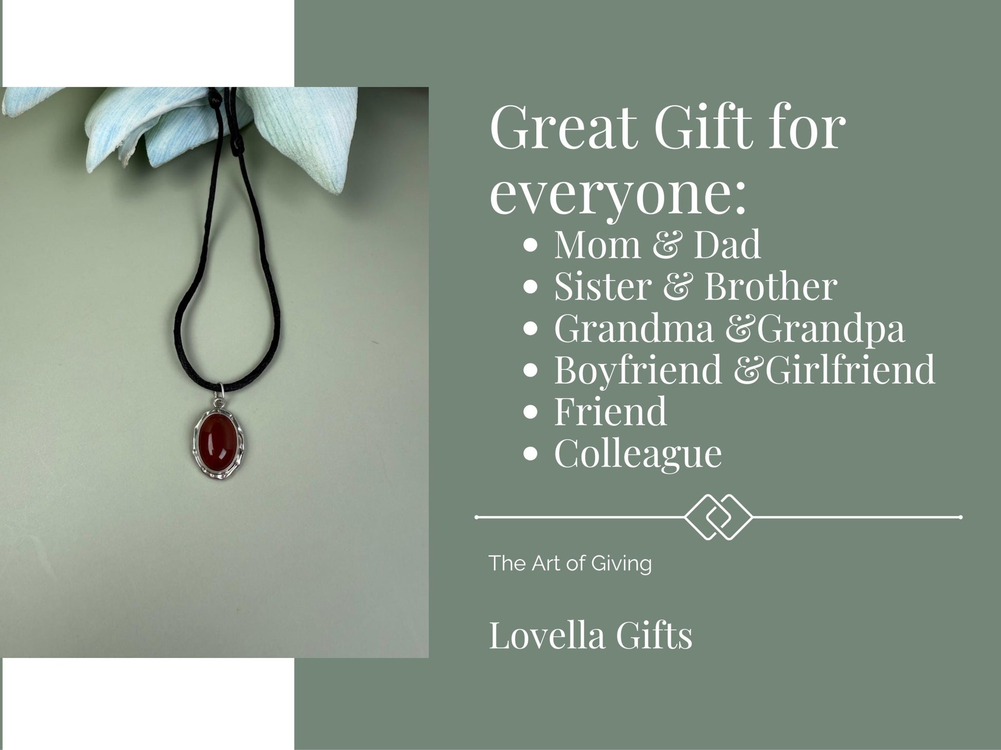 Simple Handmade Carnelian Everyday Necklace, Protection Big sister gift, Mama necklace, Y2k waterproof jewelry, 40th 50th birthday gift
