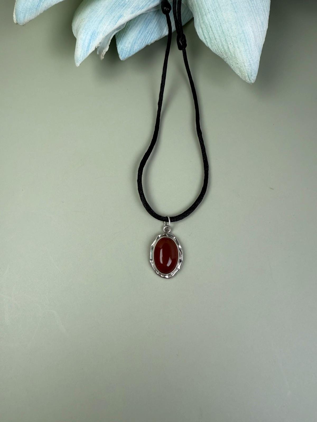 Simple Handmade Carnelian Everyday Necklace, Protection Big sister gift, Mama necklace, Y2k waterproof jewelry, 40th 50th birthday gift