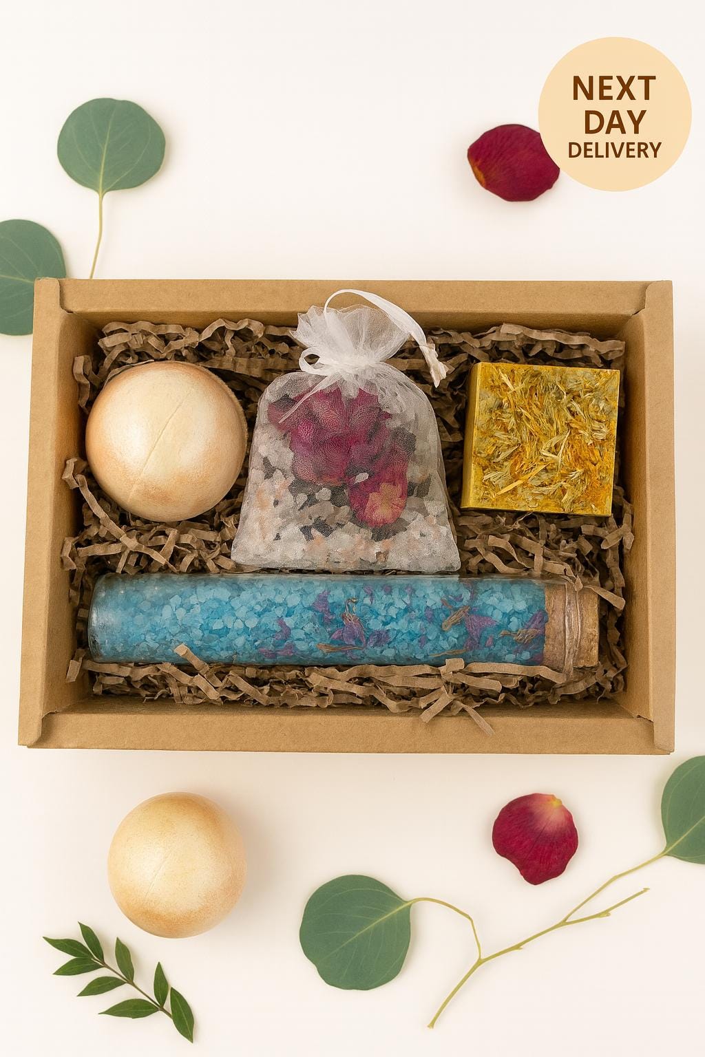 Self Care Gift Box for Women Hug in Box Encouragement Gift Box Care Package Holiday Gift for Her Time to Relax Spa Gift Box Bath Salt Favors