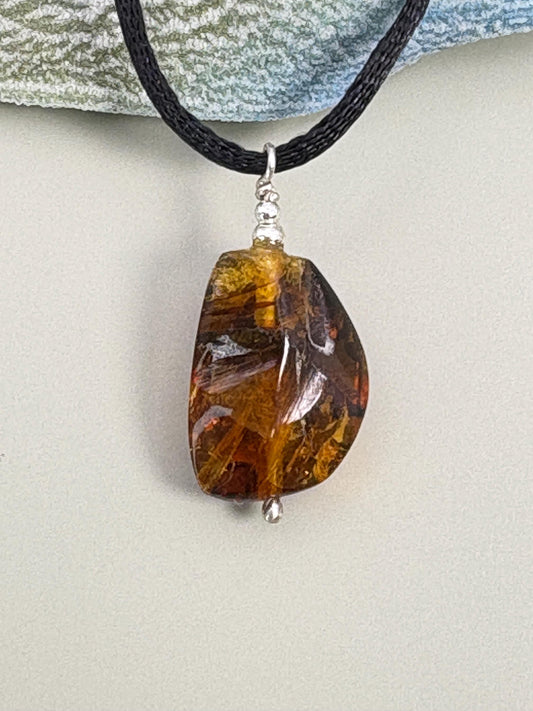 Amber Y2K necklace, Trending now, mother of groom gift, 40th birthday gift, 50th birthday gift, 60th birthday, Protection necklace,  amber jewelry, 30th birthday gift, Mama necklace, Godmother gift, stone necklace