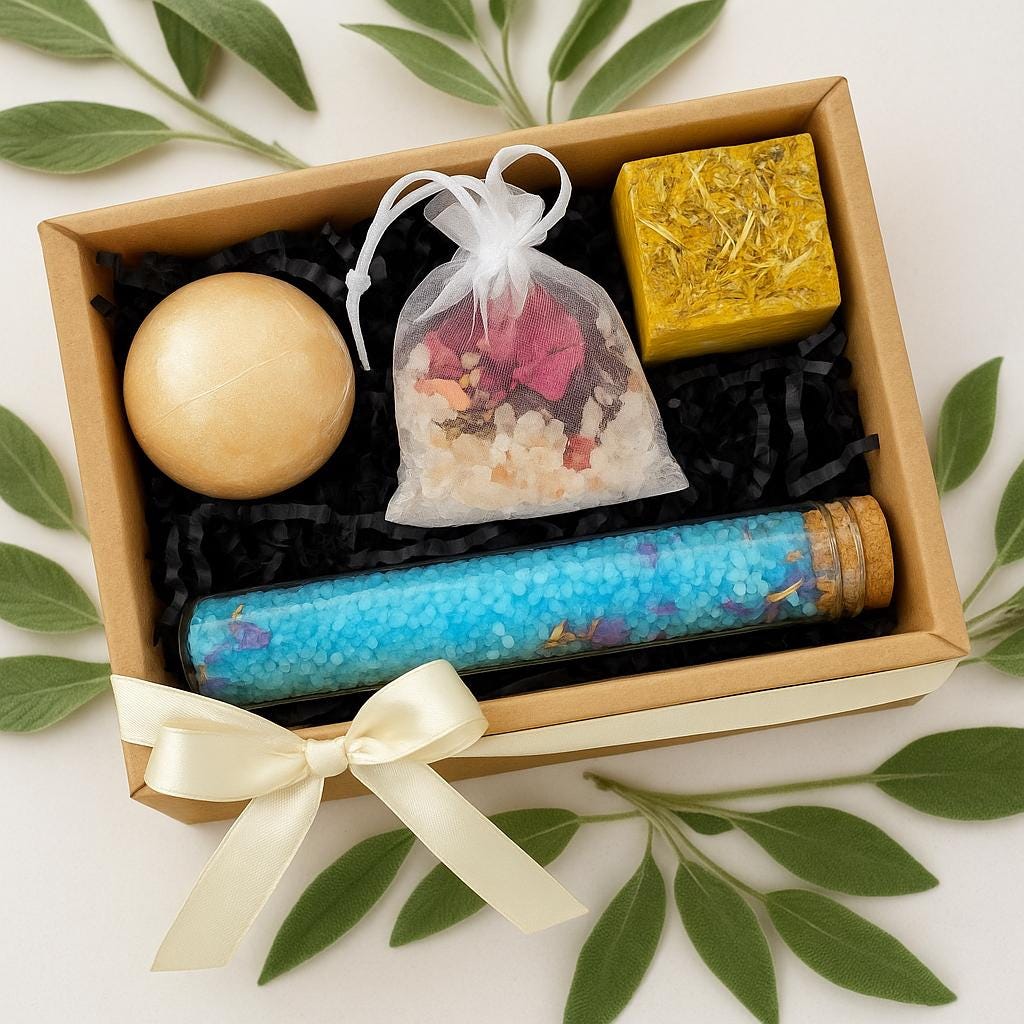 Self Care Gift Box for Women Hug in Box Pamper Gift Box Care Package Holiday Gift for Her Time to Relax Spa Gift Box Bath Salt Favors