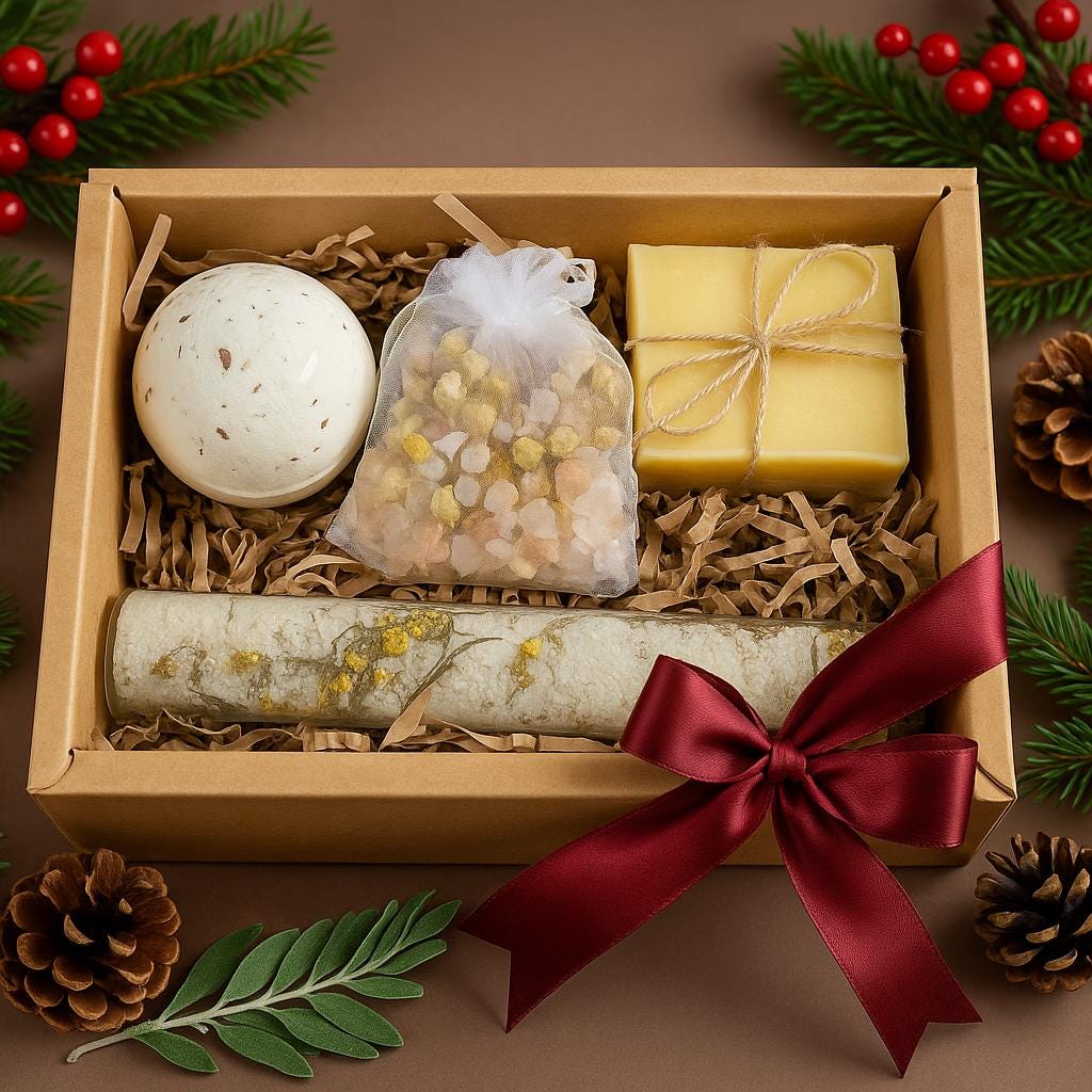 Christmas Gift Box Winter Gift Basket Holiday Gift Box Christmas Self Care Box Christmas Gift Basket Xmas gift box, Feliz Navidad New Year