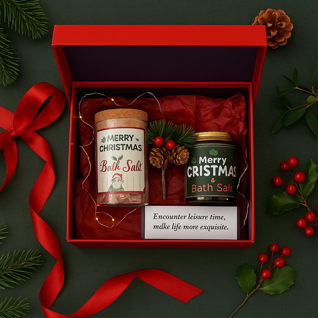 Christmas Gift Box Spa Gift Box Xmas gift basket Winter Gift Basket Christmas Gift for Her Holiday Gift Box Self Care Gifts Feliz Navidad