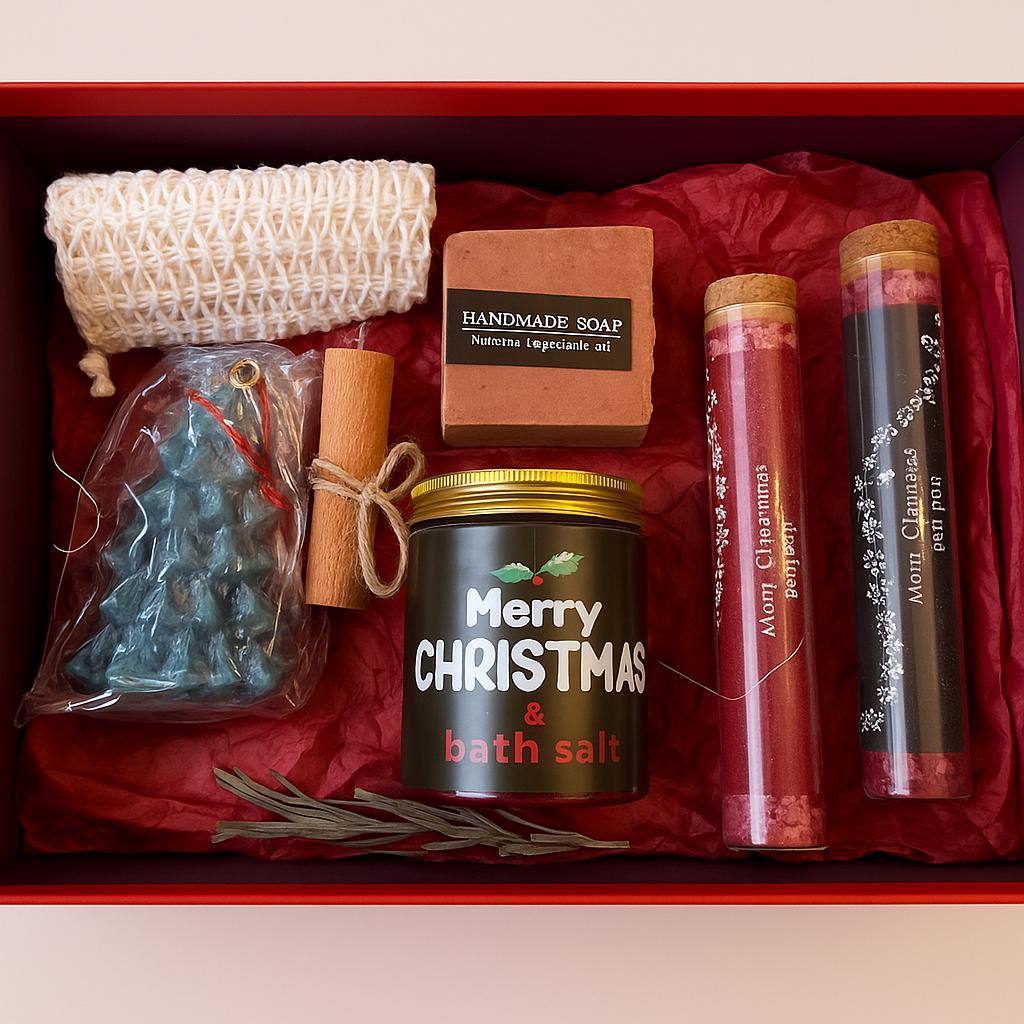 Christmas Gift Box Winter Gift Basket Holiday Gift Box Christmas Self Care Box Christmas Gift Basket Xmas gift box, Feliz Navidad New Year