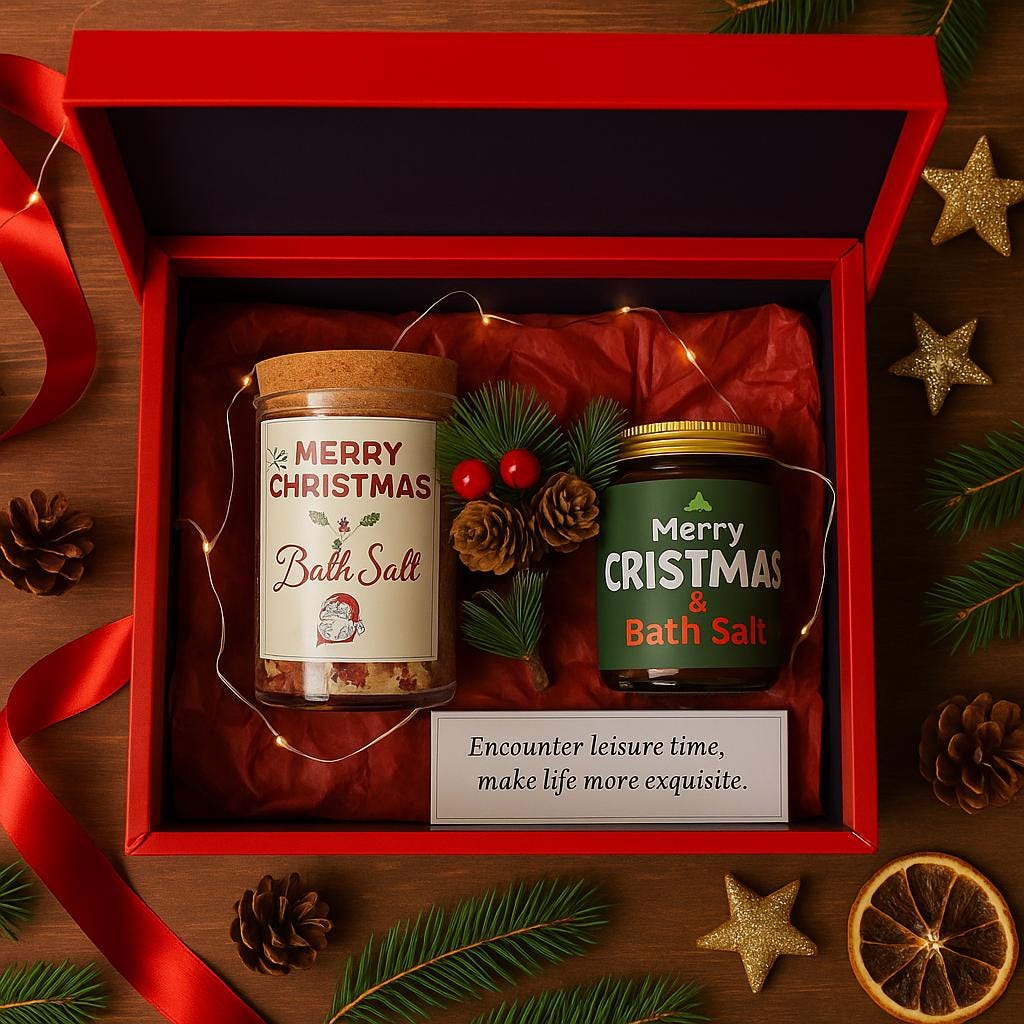 Christmas Gift Box Winter Gift Basket Holiday Gift Box Christmas Self Care Box Christmas Gift Basket Xmas gift box, Feliz Navidad New Year