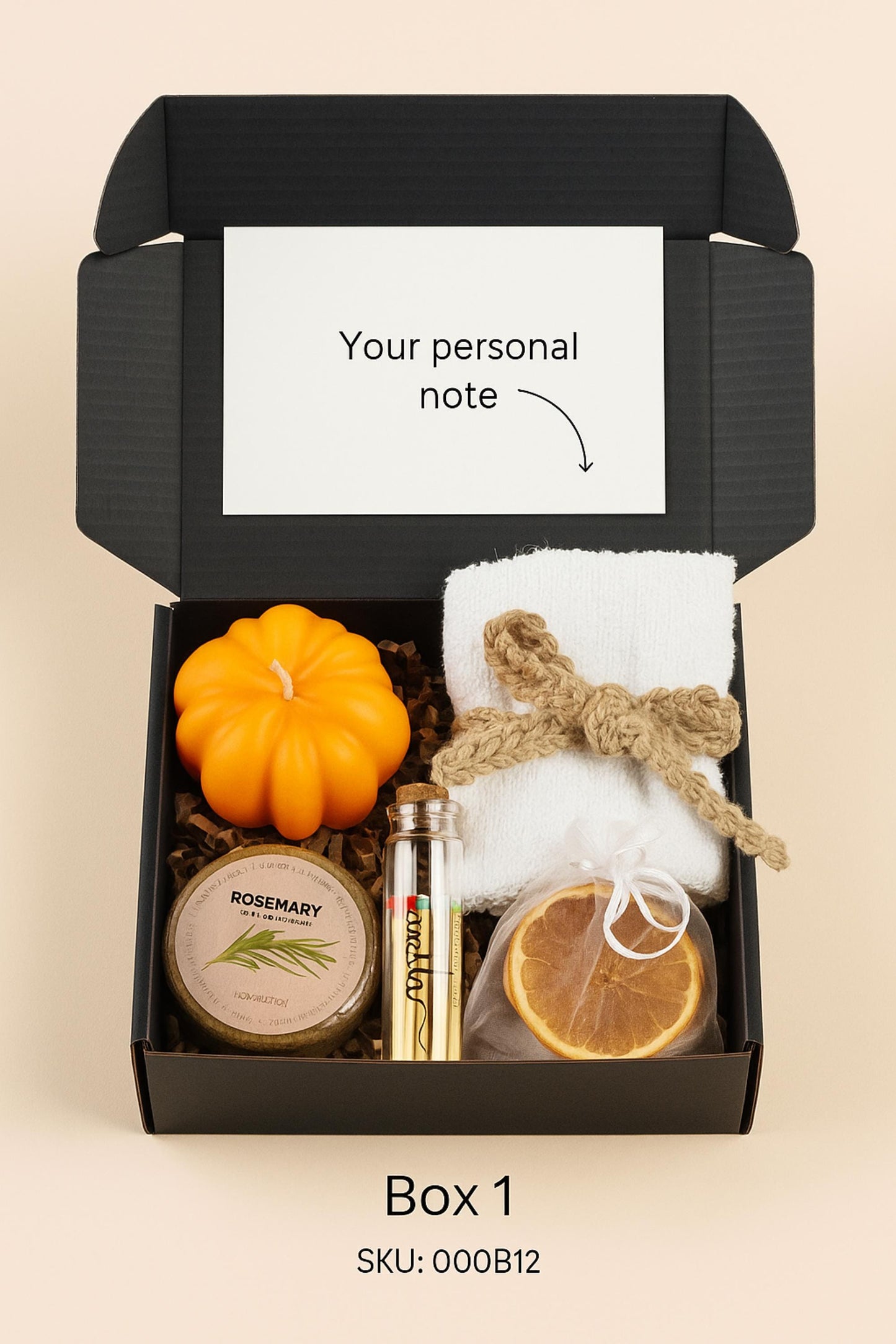 Cozy Fall Set, Spooky Season Gift, Pumpkin Spice Candle, Halloween Favors