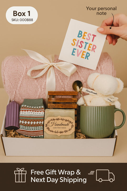 Birthday Gift Set, Sister Gifts, Best Sister Ever, Gift Box for Her, Self Care Box, Set For Sister, Personalized Box, Custom Gift Box, Birthday Present, Gift for Her, Gift for Women, Gift for sister, Self Care Package