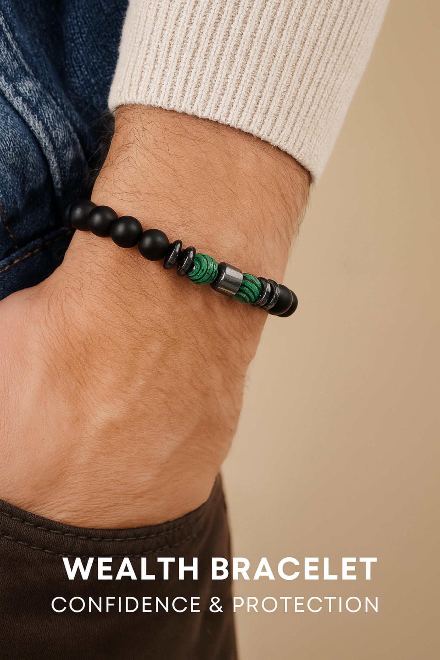 Manifest Money, Prosperity Gift for Men, Attract Wealth, Abundance and Prosperity Crystals, Gift for Him, Wealth Bracelet for Men, Wealth Maker Bracelet, Prosperity Bracelet, Manifestation Gift, Crystal Gift Set